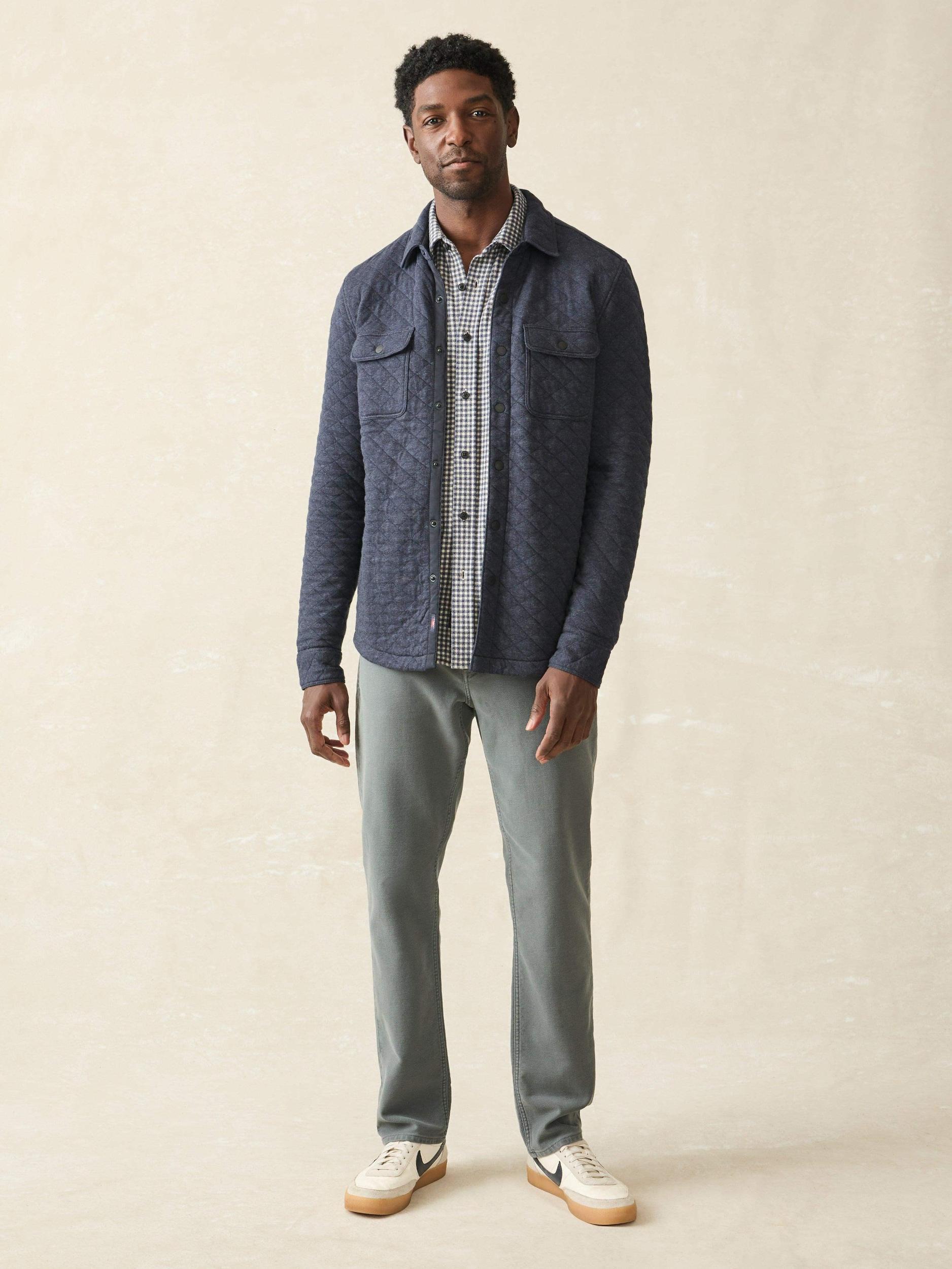 Epic Quilted Fleece CPO - Navy Melange Male Product Image