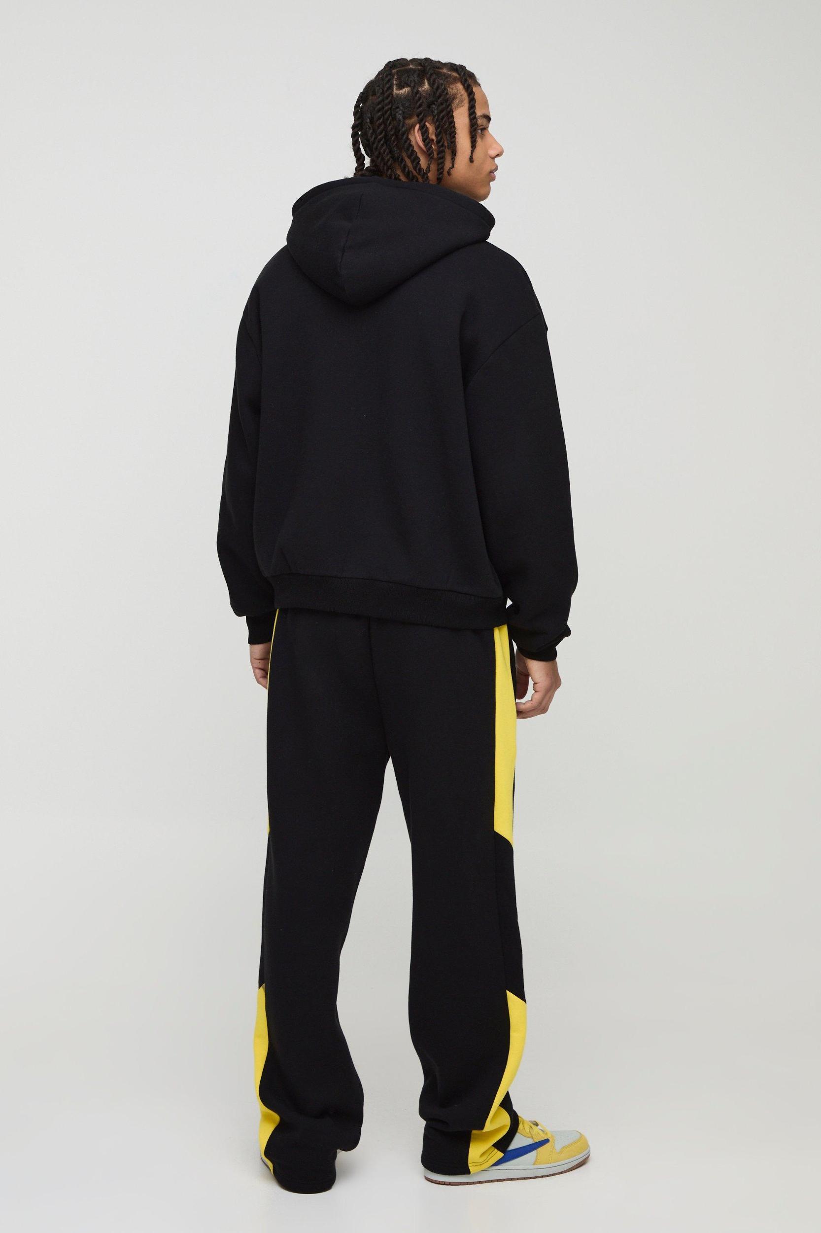 Oversized Boxy Worldwide Zip Hooded Tracksuit | boohooMAN USA Product Image