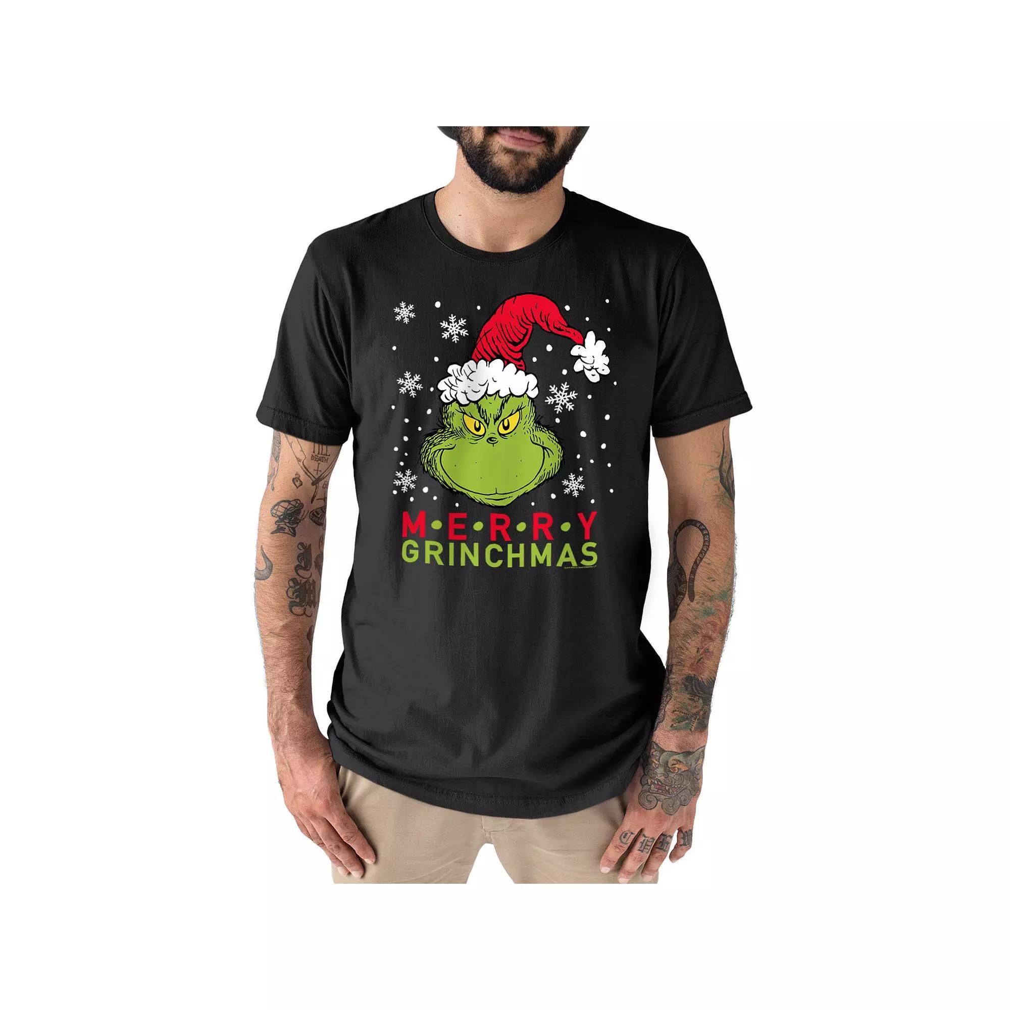 Men's Dr. Seuss The Grinch Grinchmas Tee, Size: Small, Black Product Image