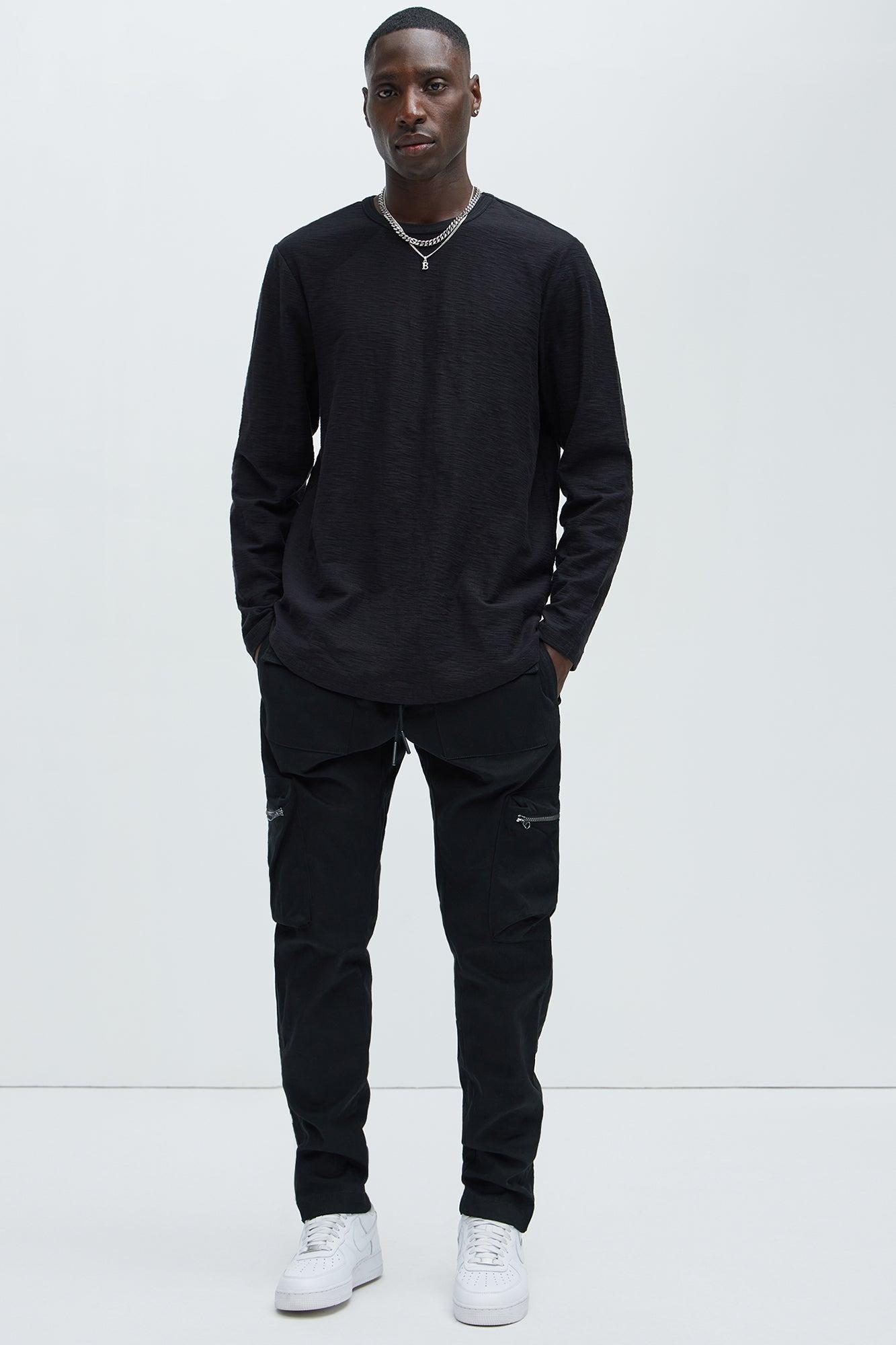 Don't Snap At Me Slim Cargo Pants - Black Product Image