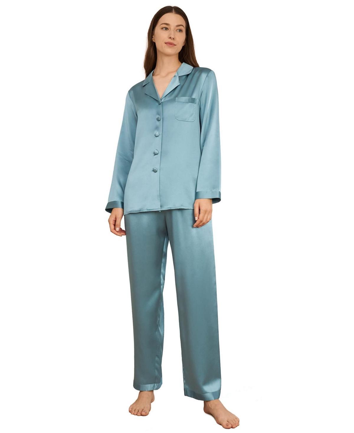Lilysilk Womens 22 Momme Full Length Silk Pajamas Set Product Image