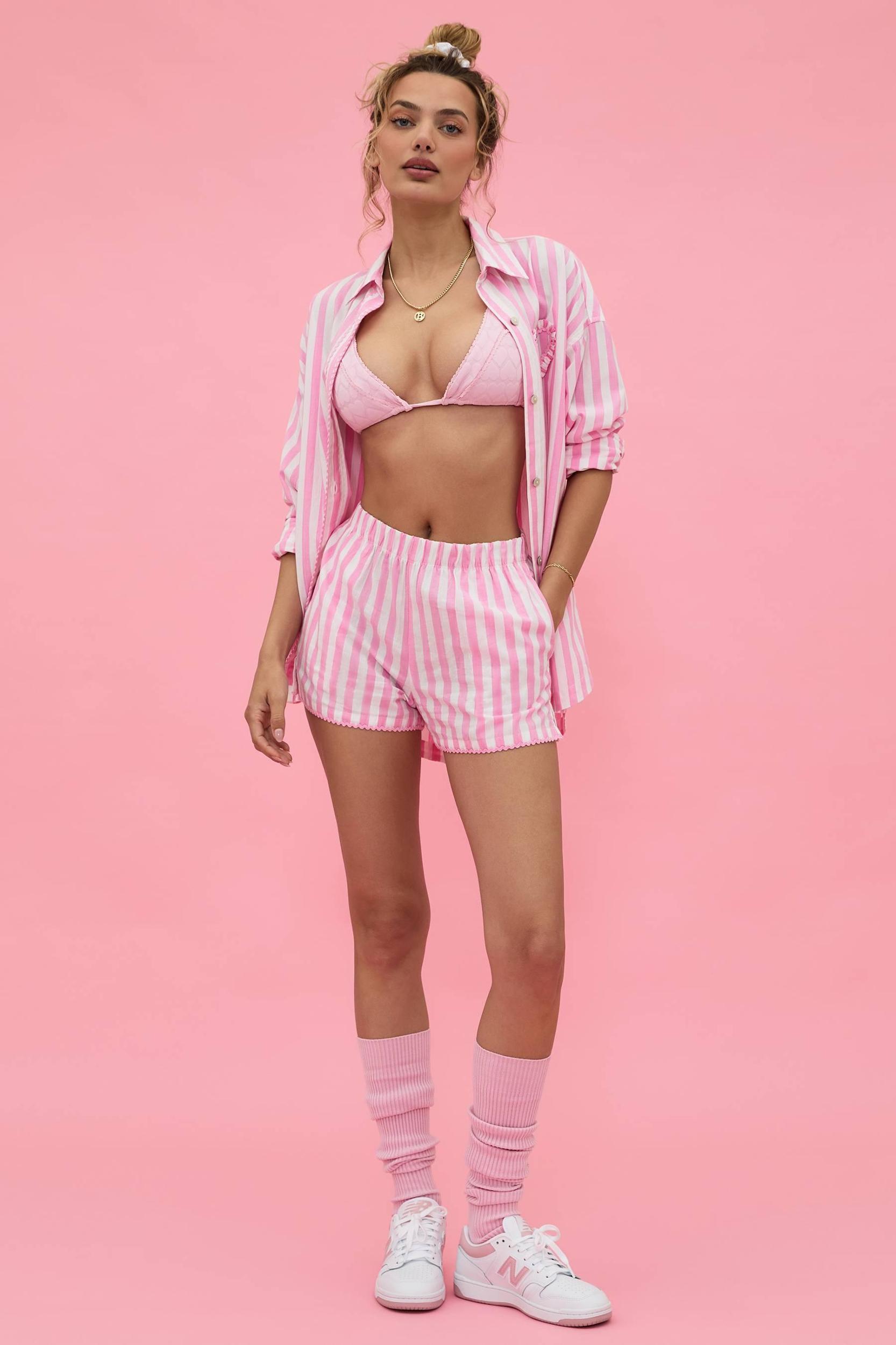 Tia Short Prism Pink Stripe Product Image