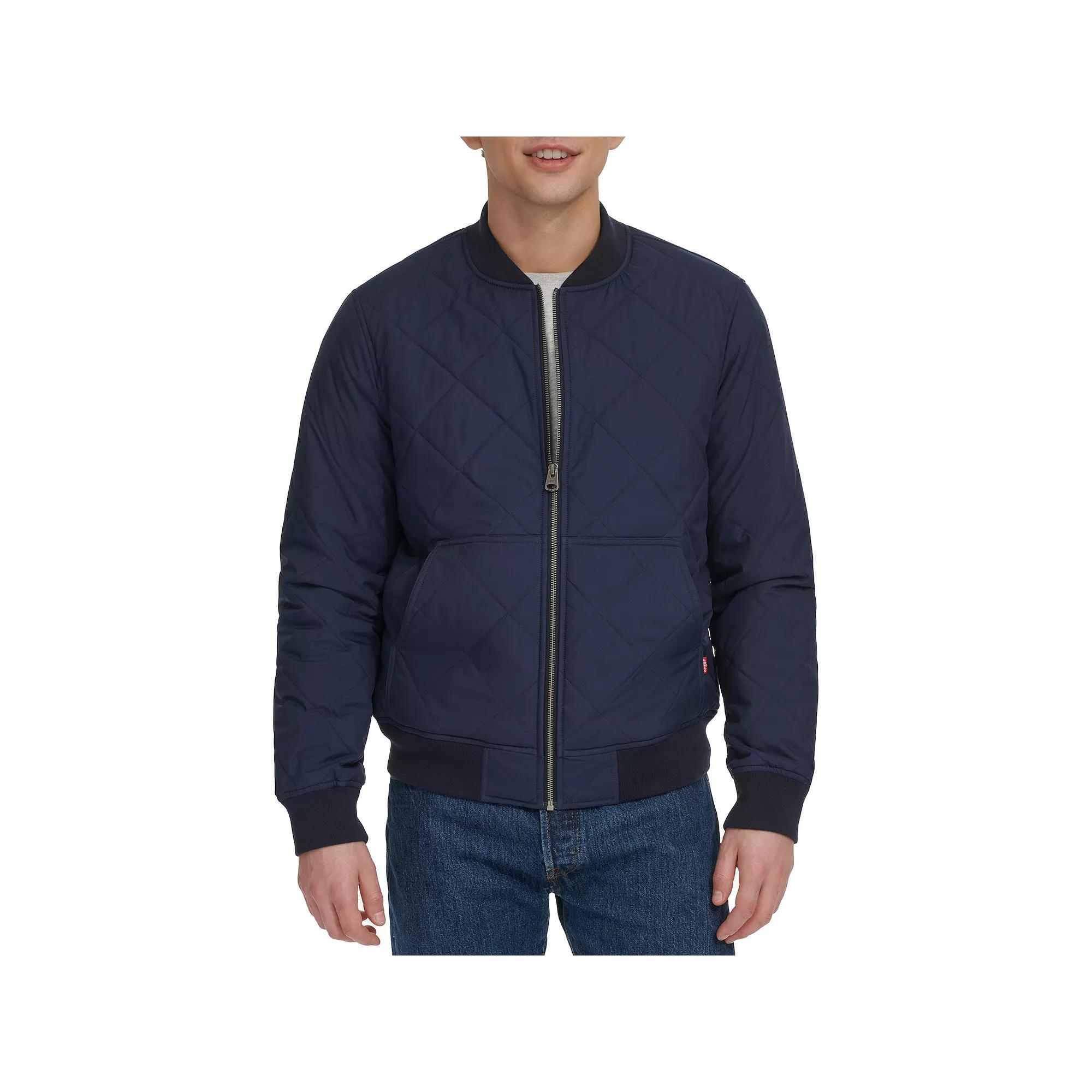 Men's Levi's® Stretch Quilted Bomber Jacket, Size: XXL, Brown Product Image