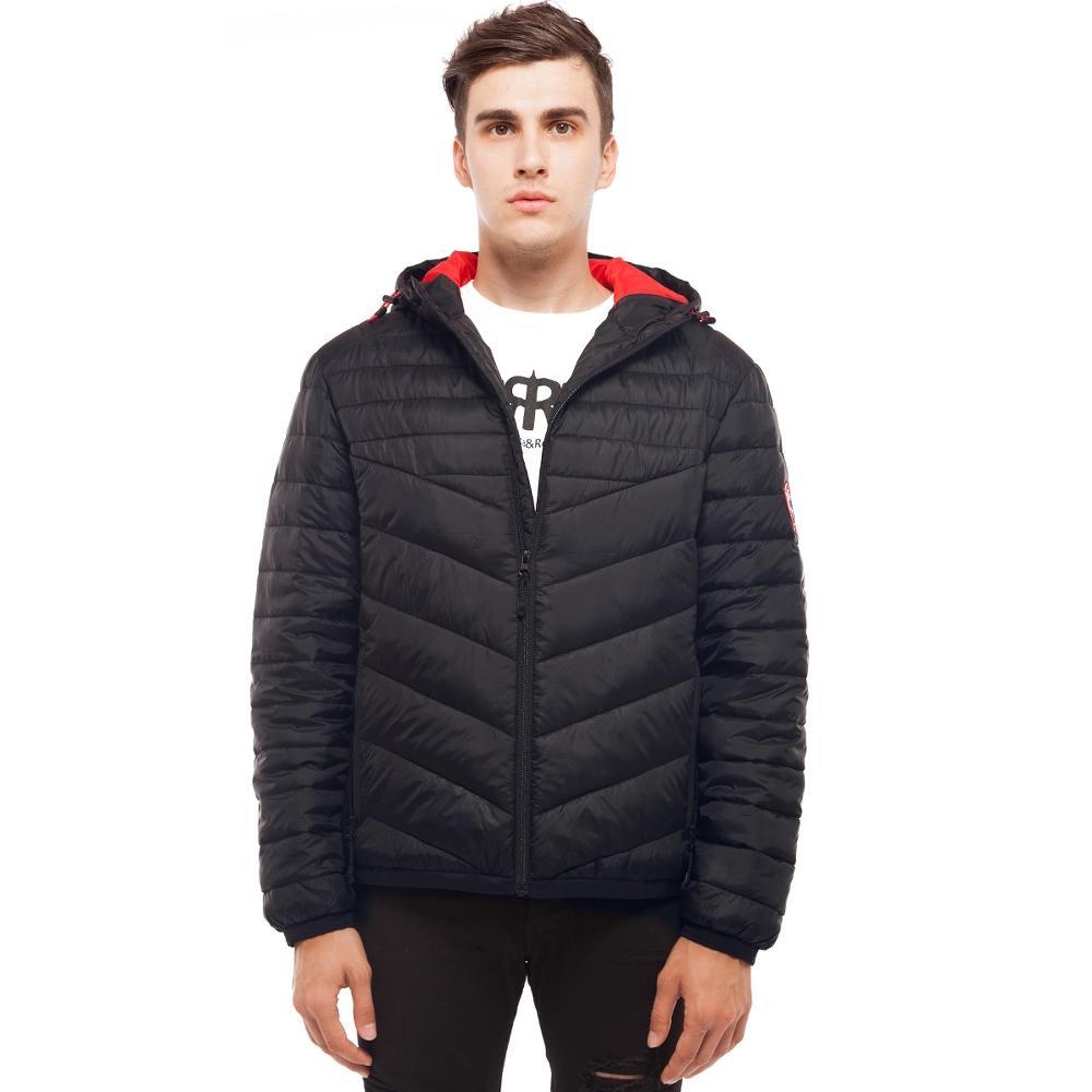 Men's Rokka&Rolla Lightweight Hooded Puffer Jacket, Size: XL, Black Green Product Image
