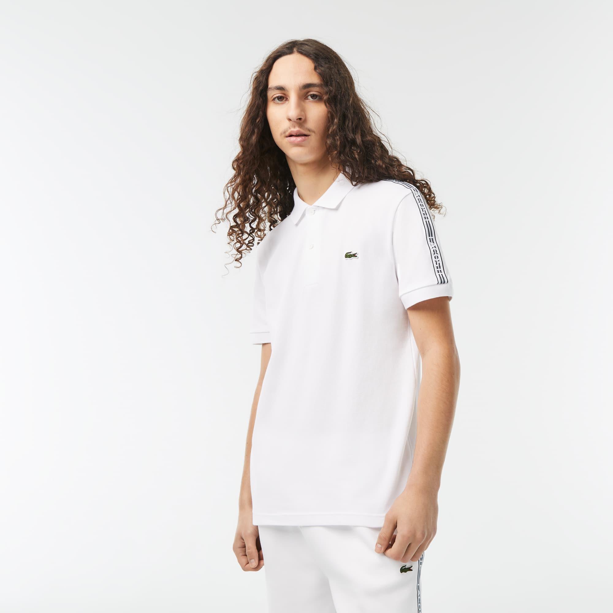 Men's Regular Fit Stretch Piqué Logo Polo Product Image