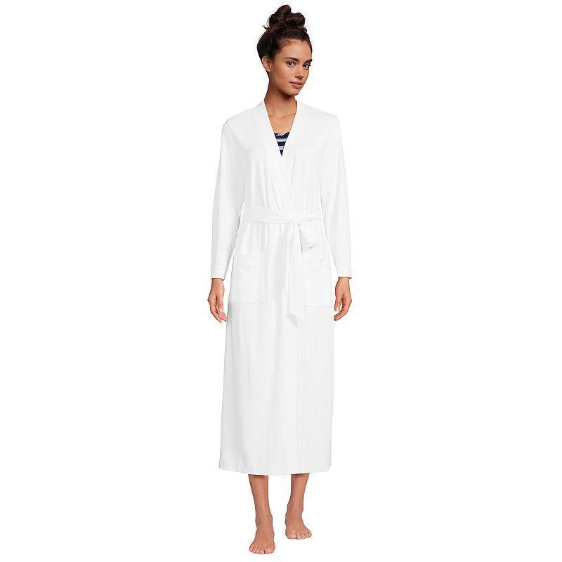 Petite Lands End Cotton Wrap Robe, Womens Product Image