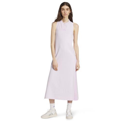 adidas Womens adidas Essentials 3-Stripes Long Racerback Dress - Womens Ice Lavender/Bliss Lilac Product Image
