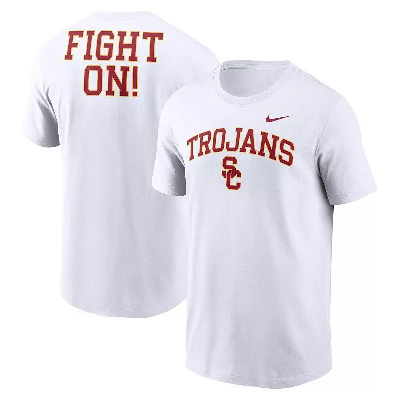 Men's Nike White USC Trojans Blitz 2-Hit T-Shirt, Size: 2XL Product Image