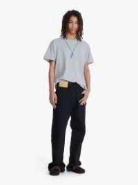JW ANDERSON X QUEER T-SHIRT WITH NECKLACE PRINT in grey | JW Anderson US  Product Image