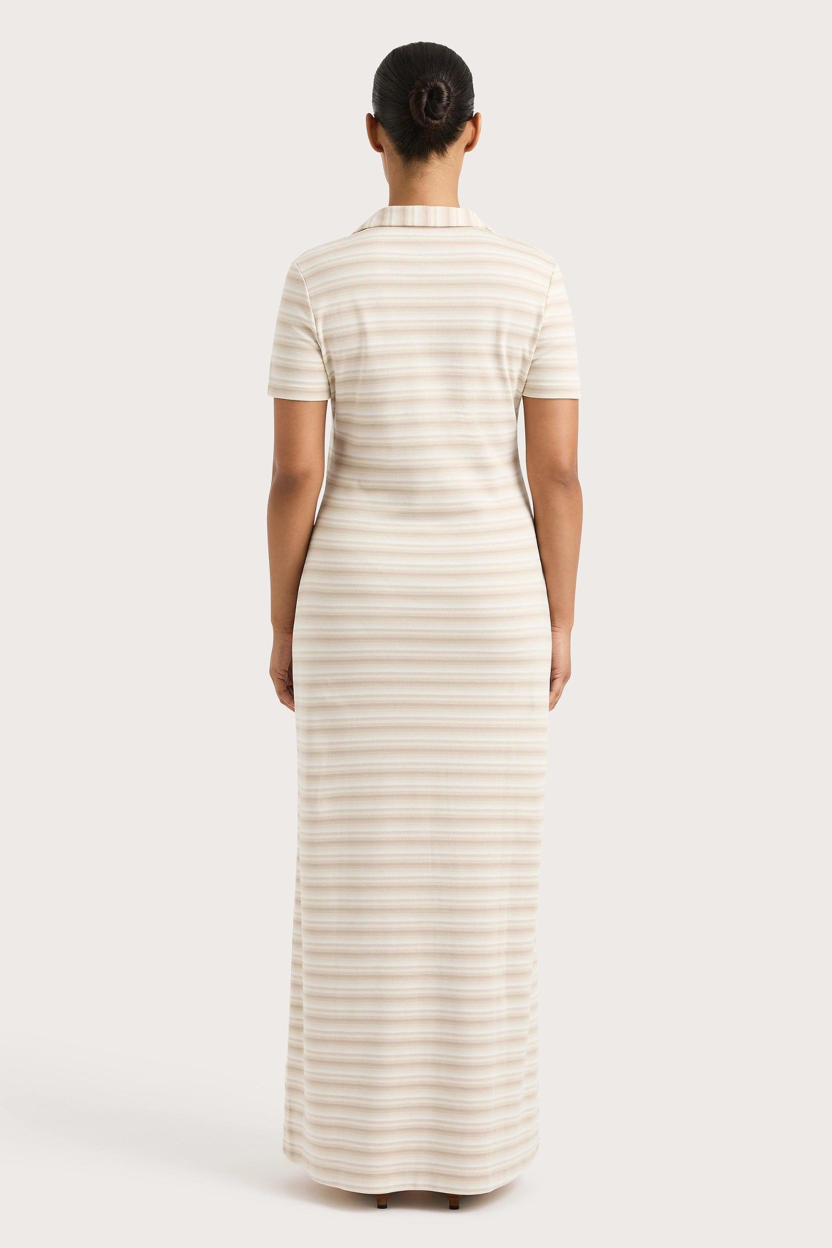 Tiesse Maxi Dress Cream Stripe Product Image