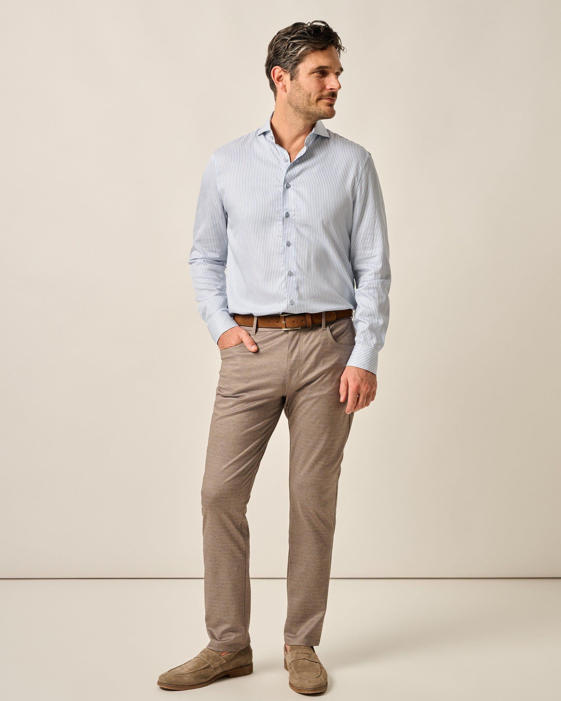 Stretch Knit 5-Pocket Pant - Santa Barbara Male Product Image