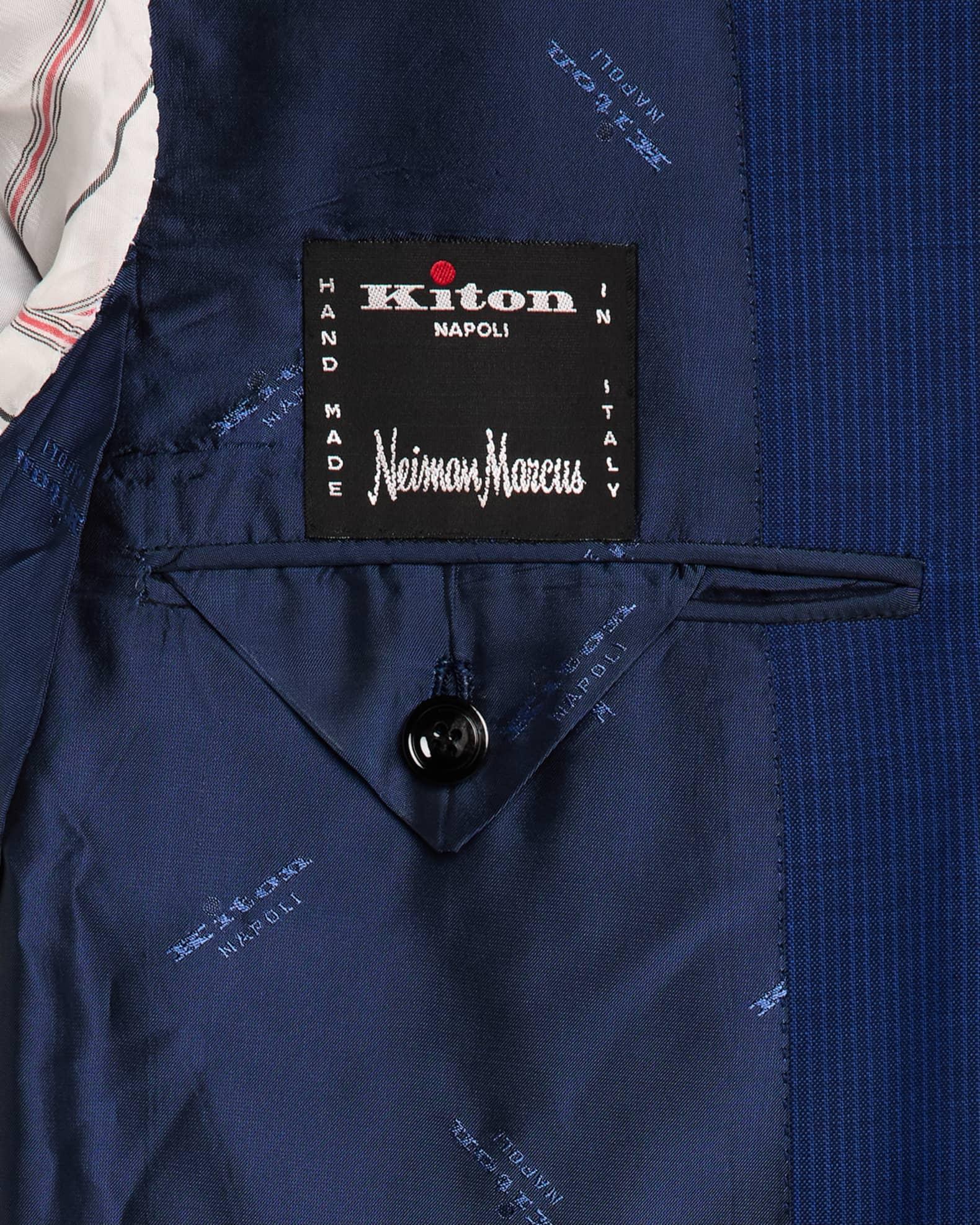 Men's Narrow Stripe Wool Suit Product Image