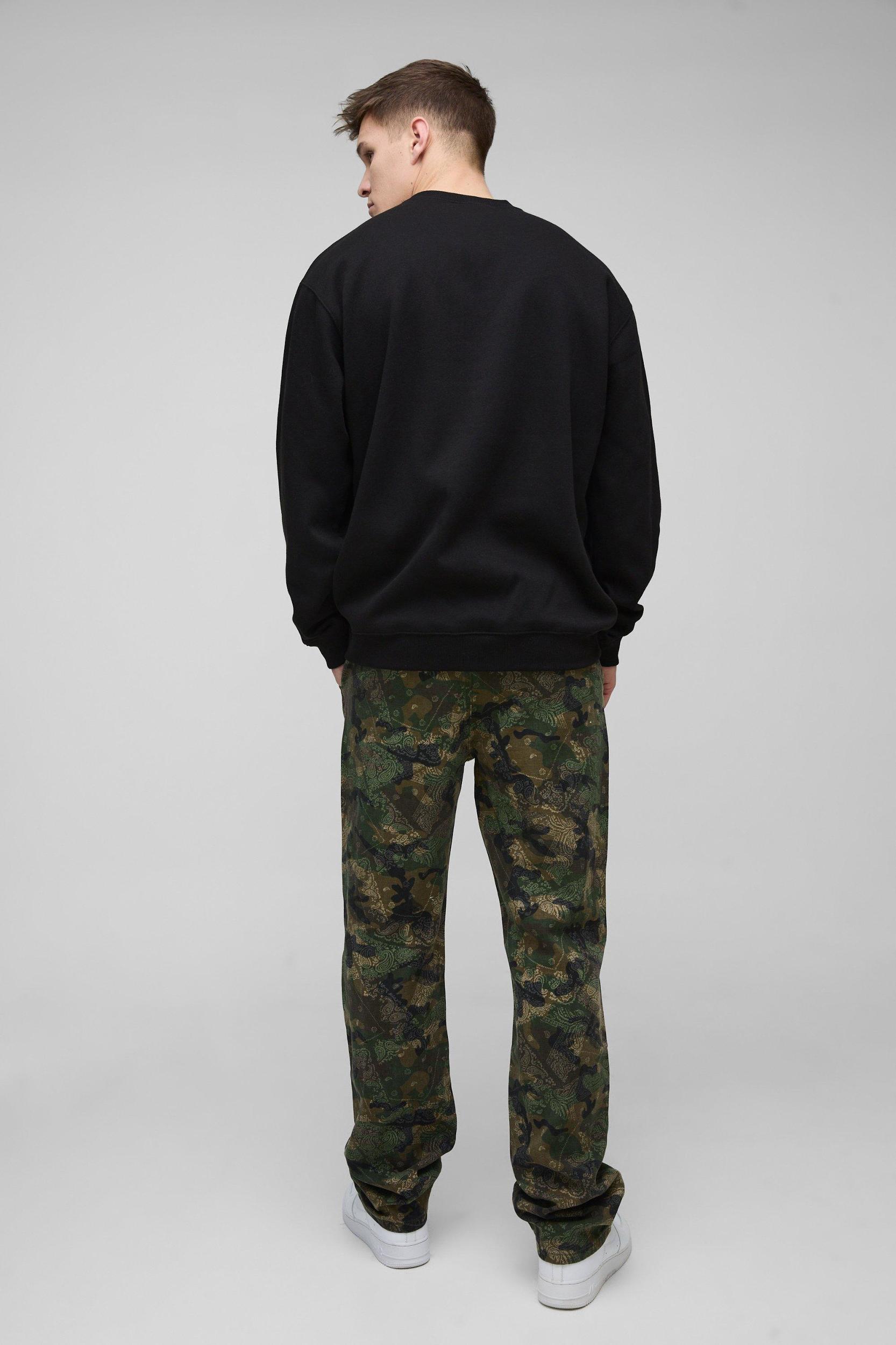 Tall Oversized Tupac License Print Sweatshirt | boohooMAN USA Product Image
