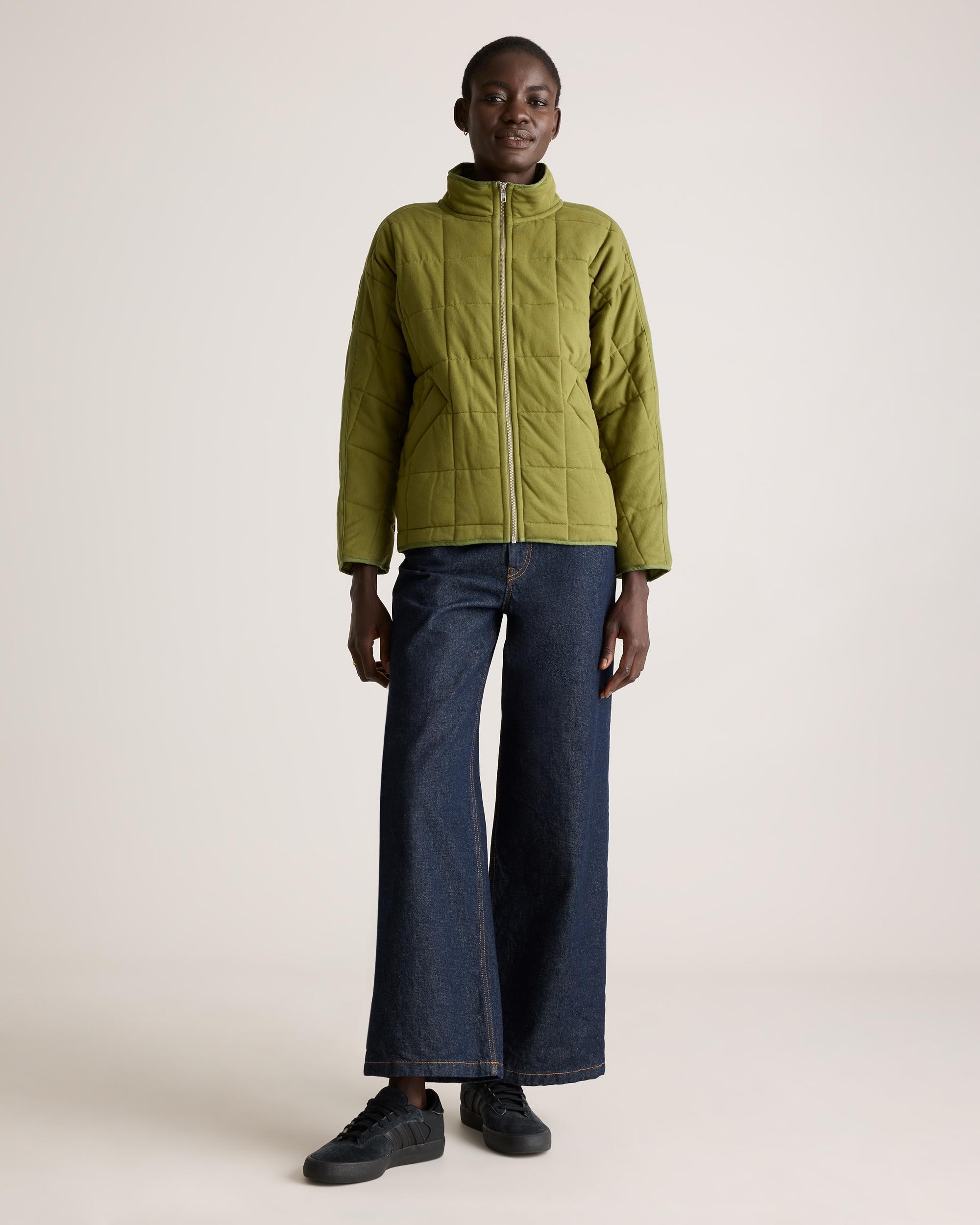 Quince | Women's Quilted Knit Jacket Organic Cotton Product Image