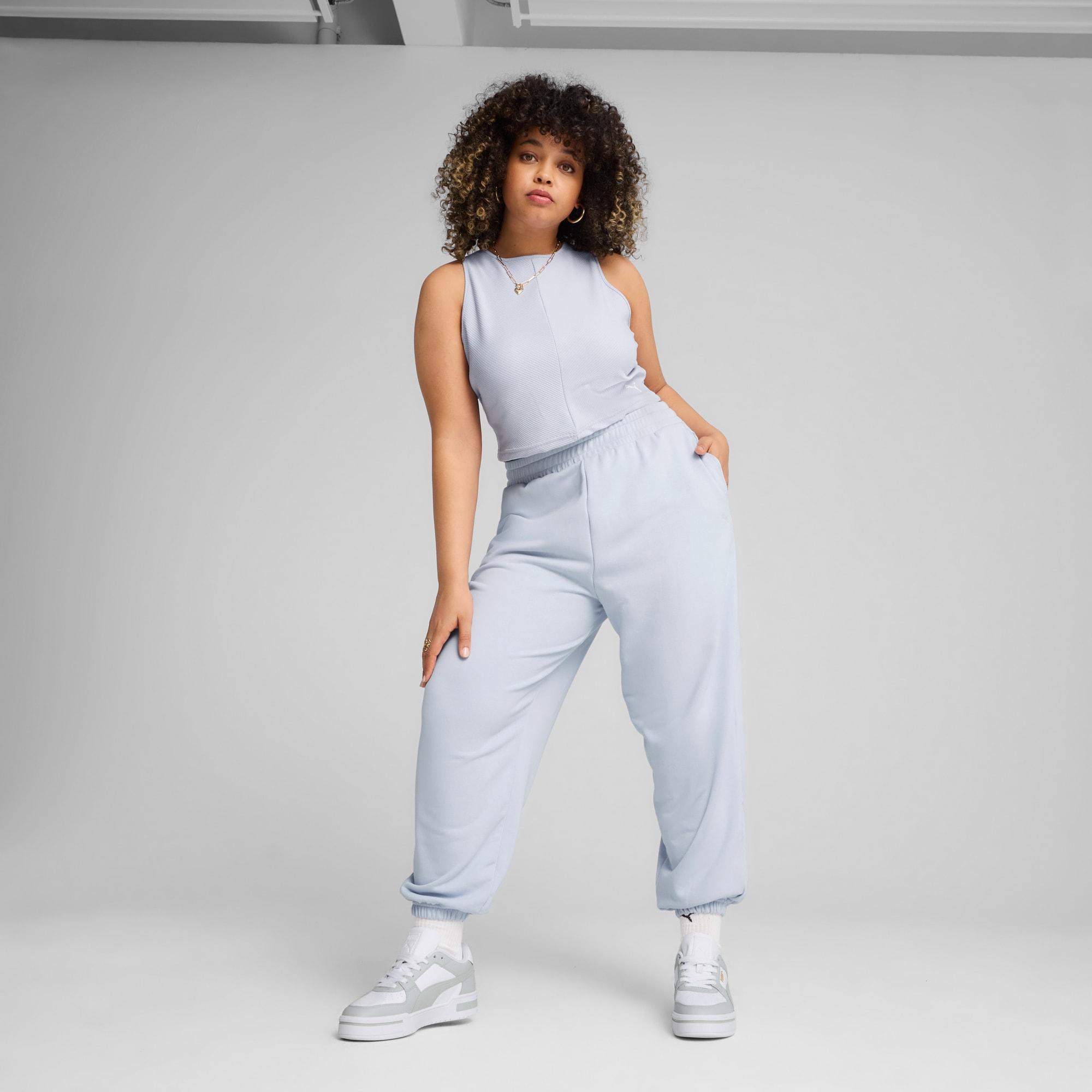 PUMA Wardrobe Essentials Women's Ribbed Crop Top Product Image
