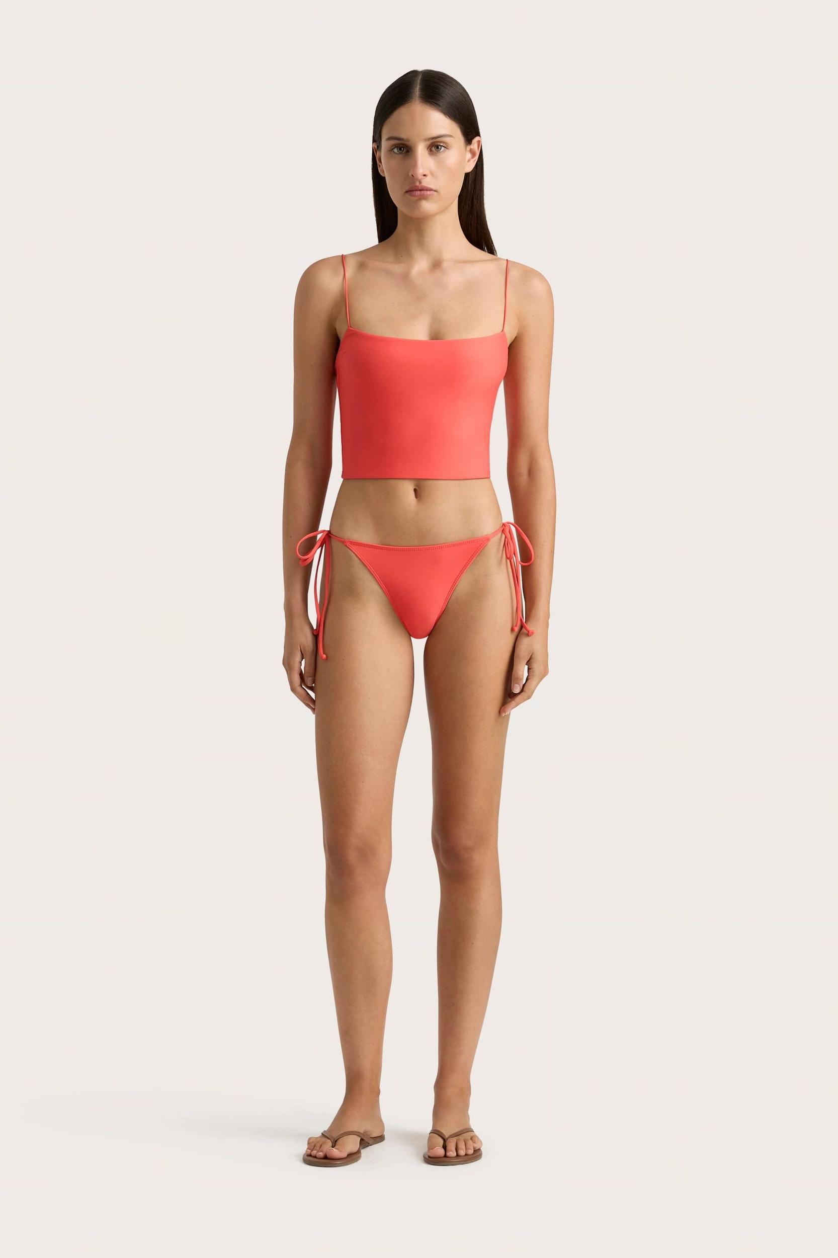 Jean Swim Top Vermillion - Final Sale Product Image