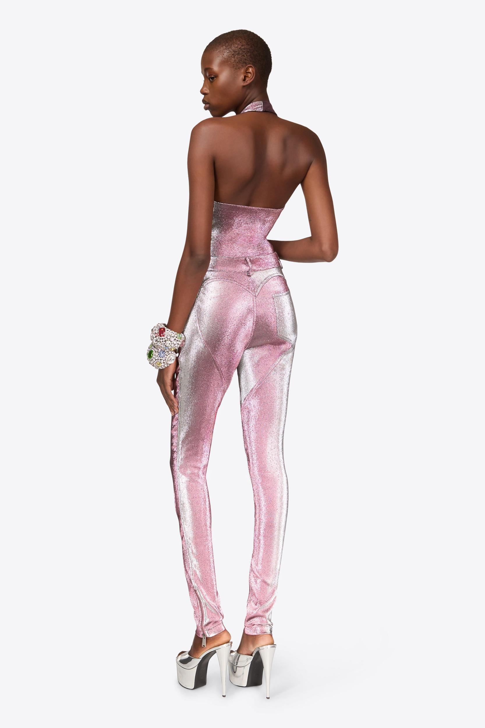 Stretch Lame Rosette Legging Product Image