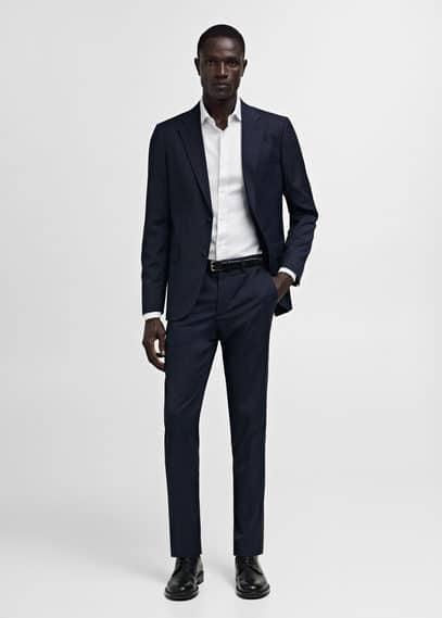 100% cotton slim-fit suit shirt - Men | MANGO USA Product Image