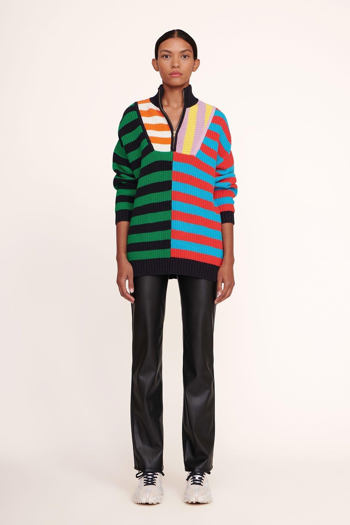 HAMPTON SWEATER | CABANA STRIPE MULTI Product Image