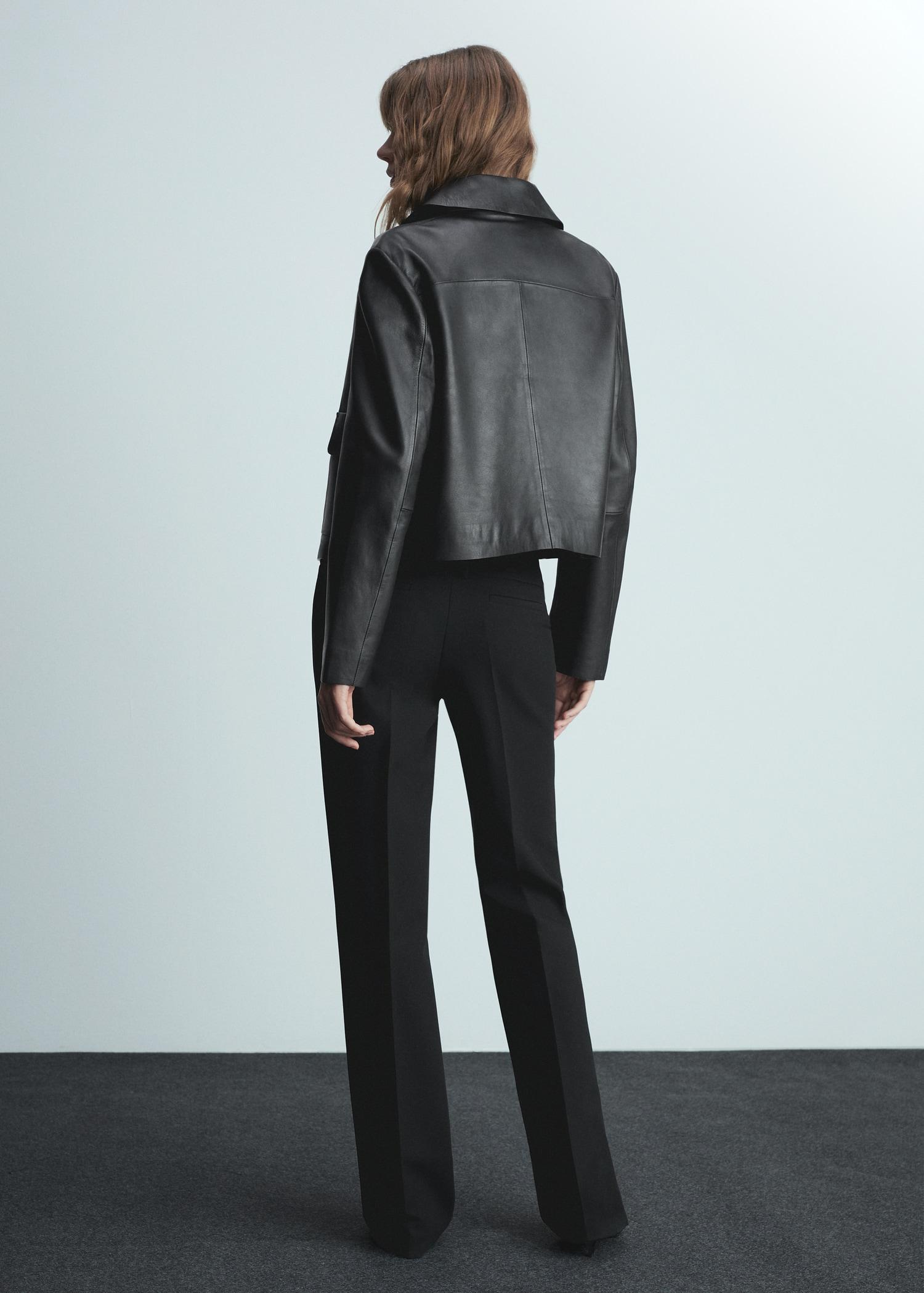 Low-rise flared pants - Women | MANGO USA Product Image