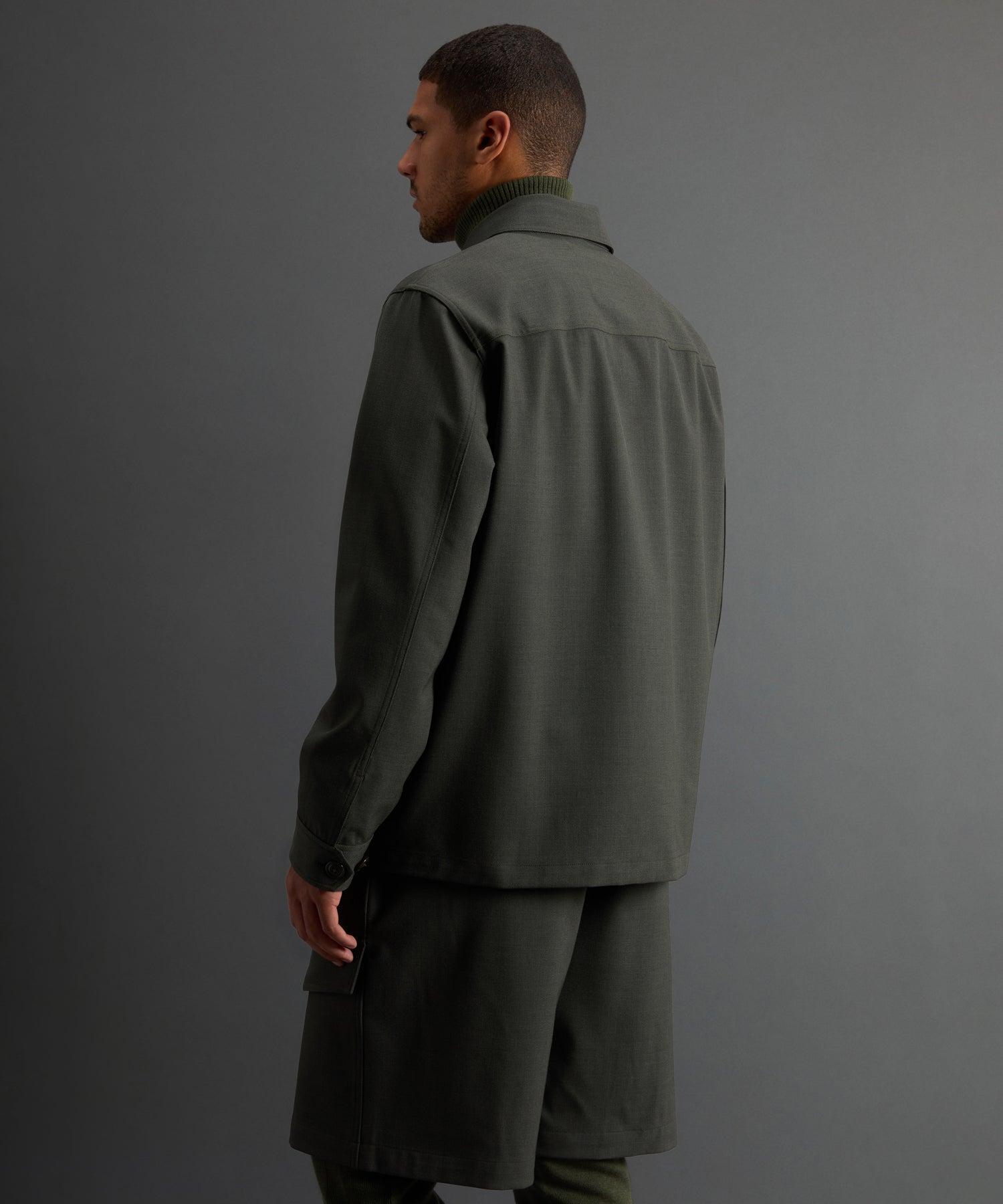 Todd Snyder X Woolrich Twill Camp Shirt in Navy Product Image