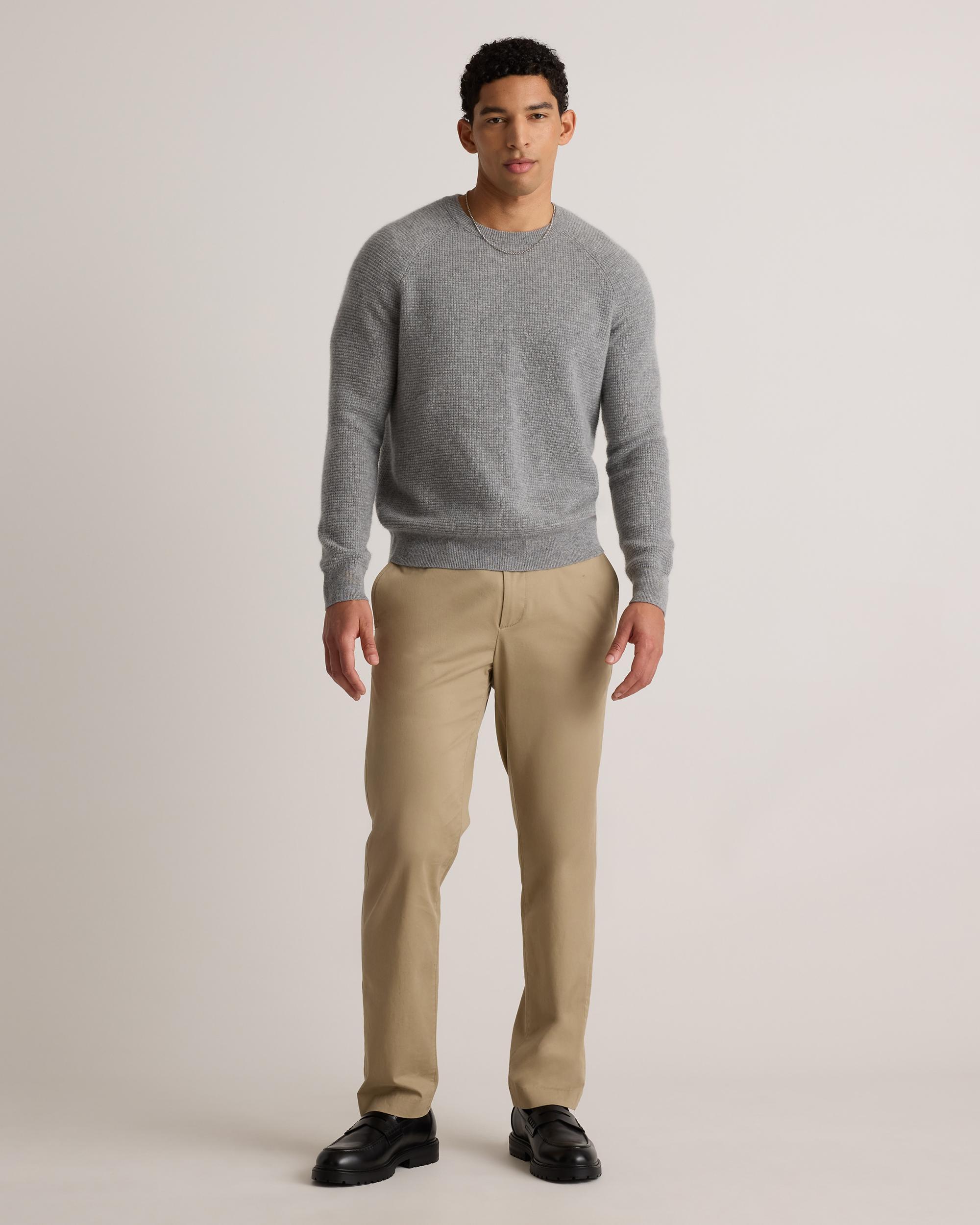 Quince | Men's Mongolian Cashmere Waffle Sweatshirt Knit Sweaters, Size XL Product Image
