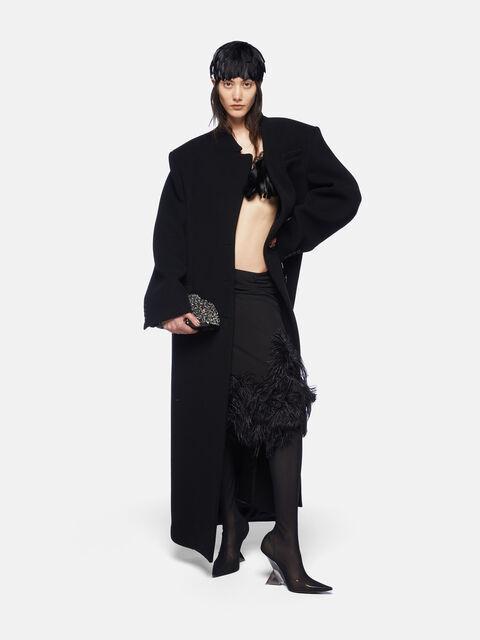 Black long coat Product Image