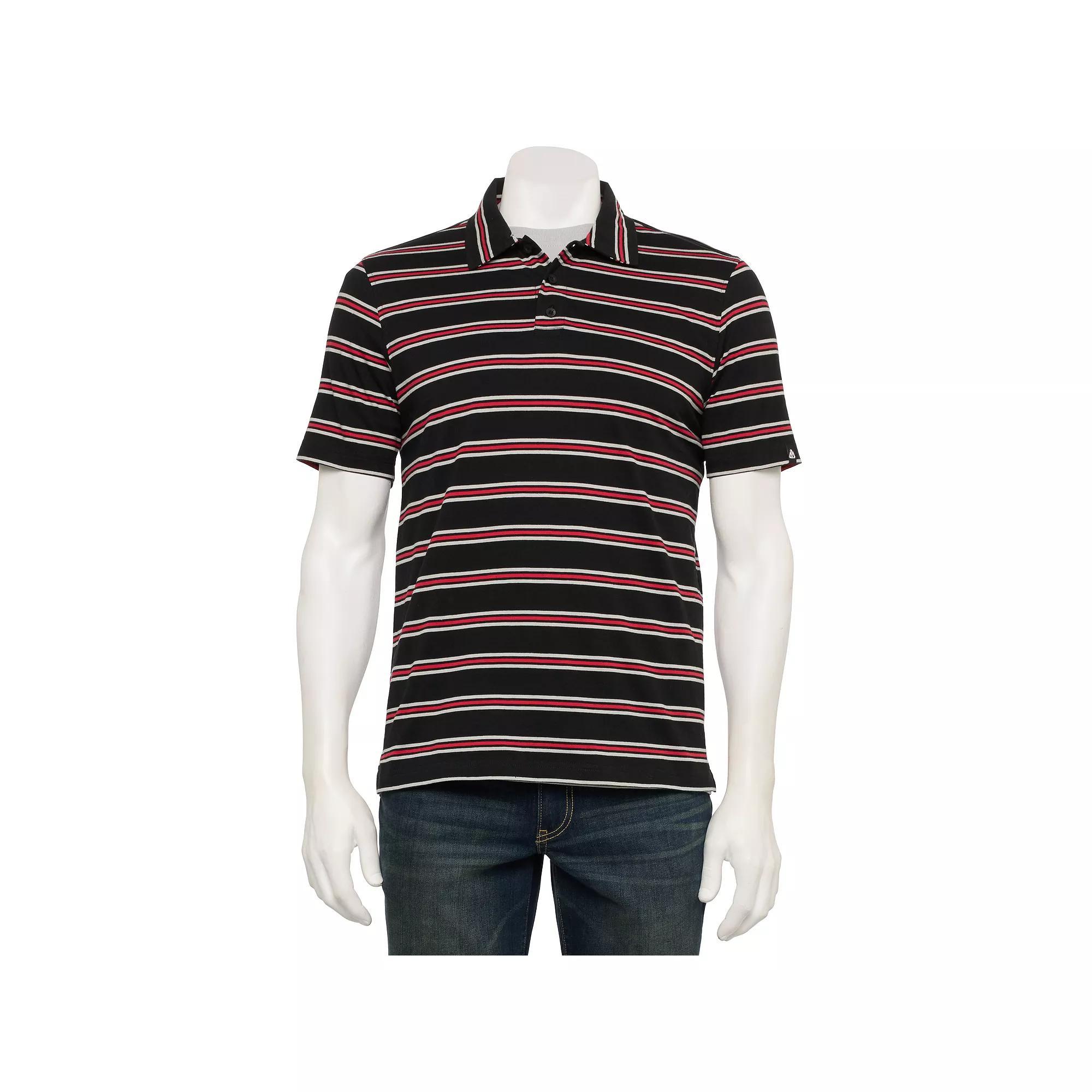 Men's Matix 2-Piece Polo & T-Shirt Set, Size: XL, Black Gray Product Image