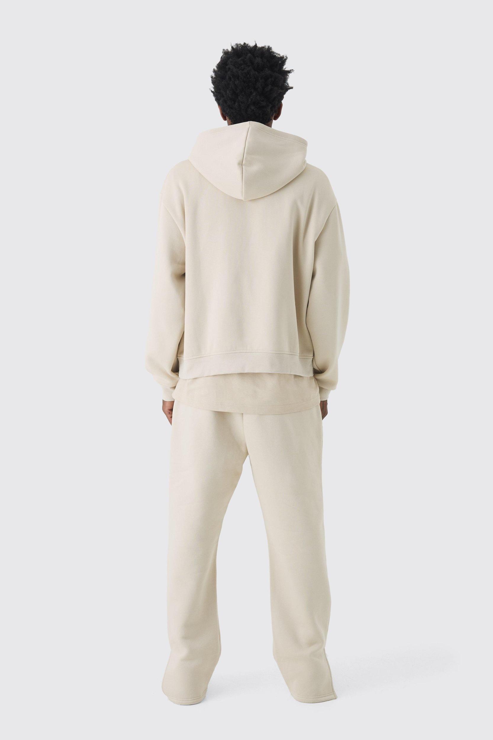 330GSM Regular Fit Split Hem Sweatpants | boohooMAN USA Product Image