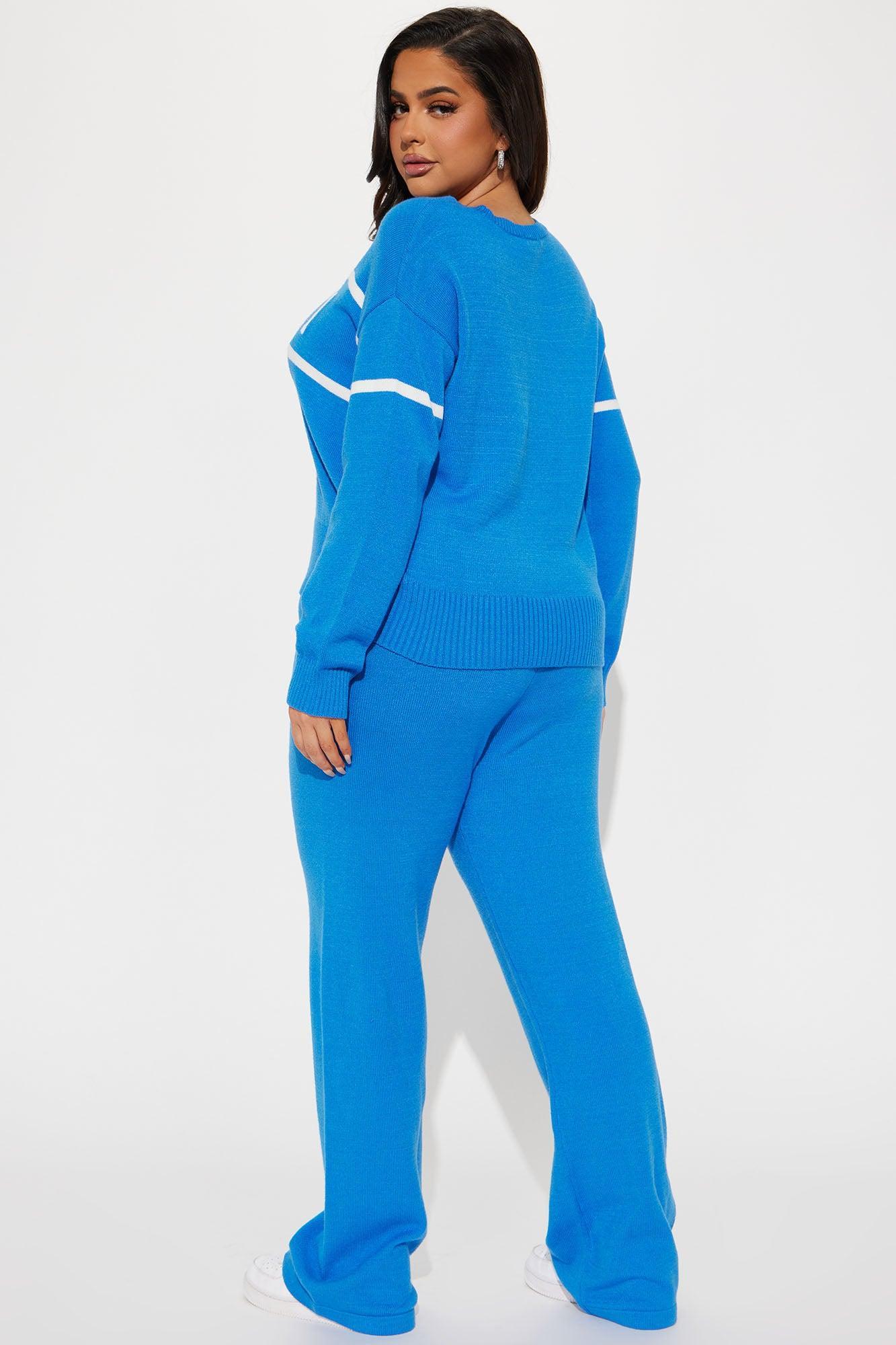 Snow Bunny Sweater Pant Set - Royal Product Image