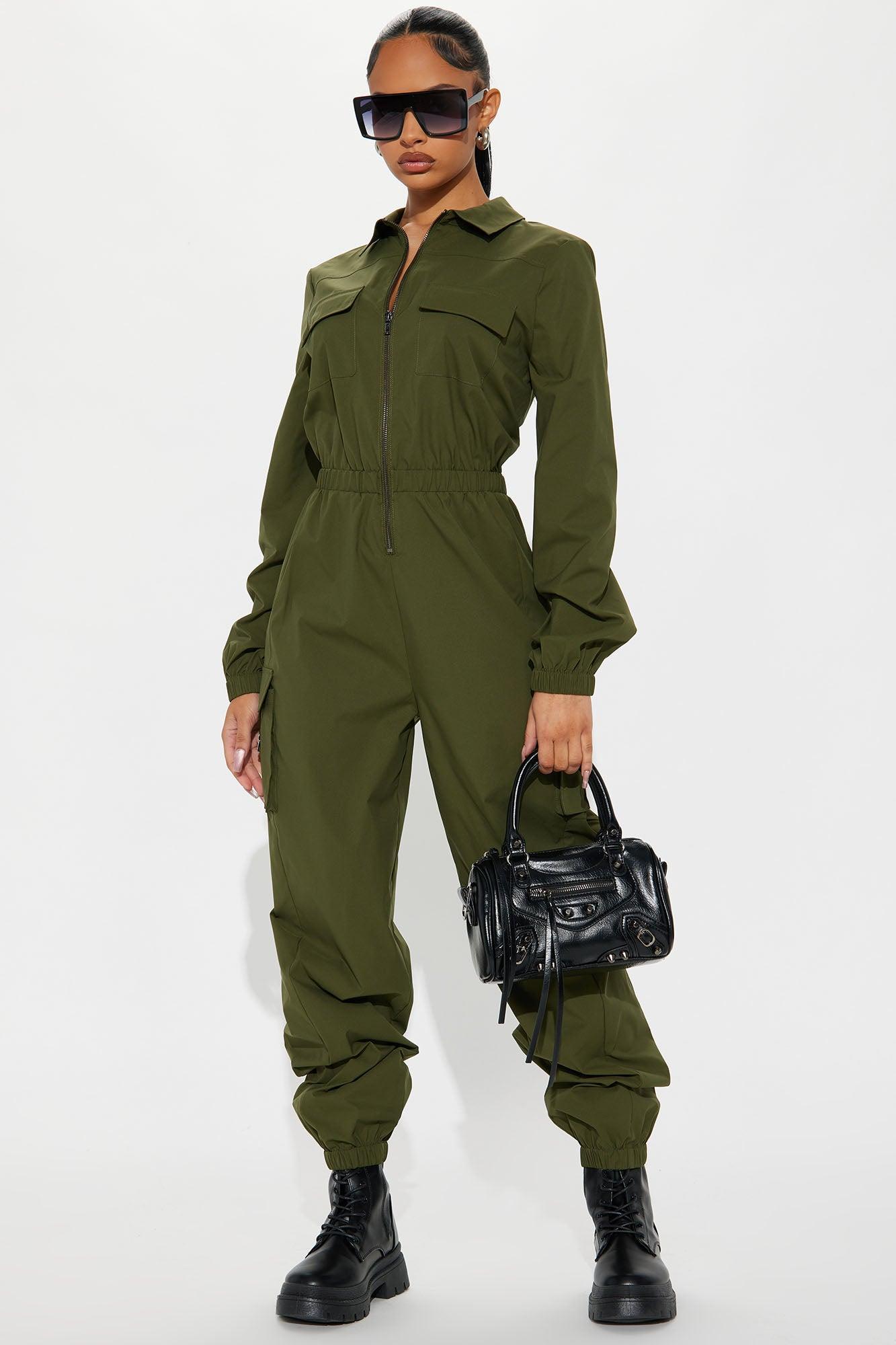 Emerla Jumpsuit - Olive Product Image