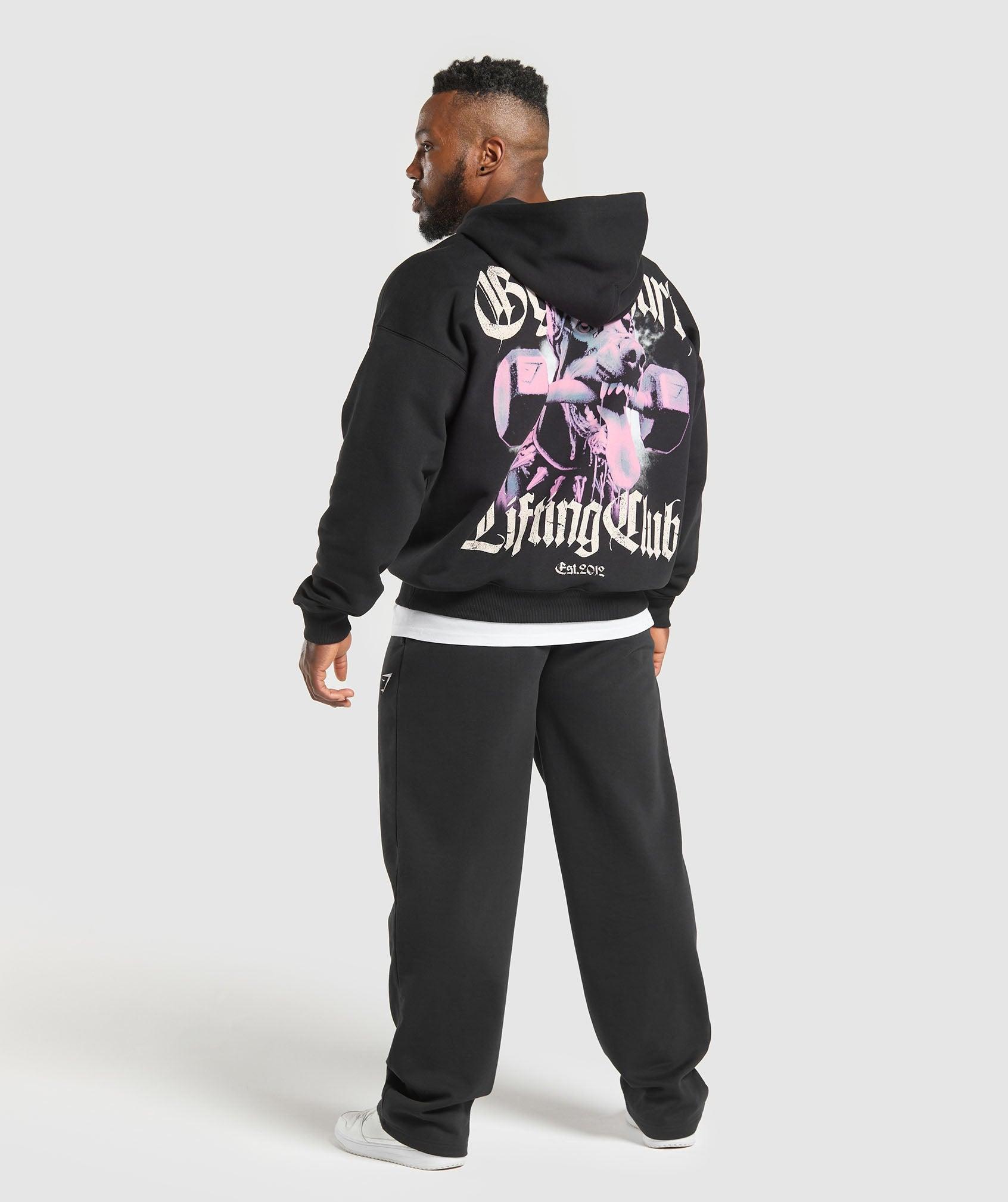 Gymshark Doberman Graphic Hoodie - Black Male Product Image