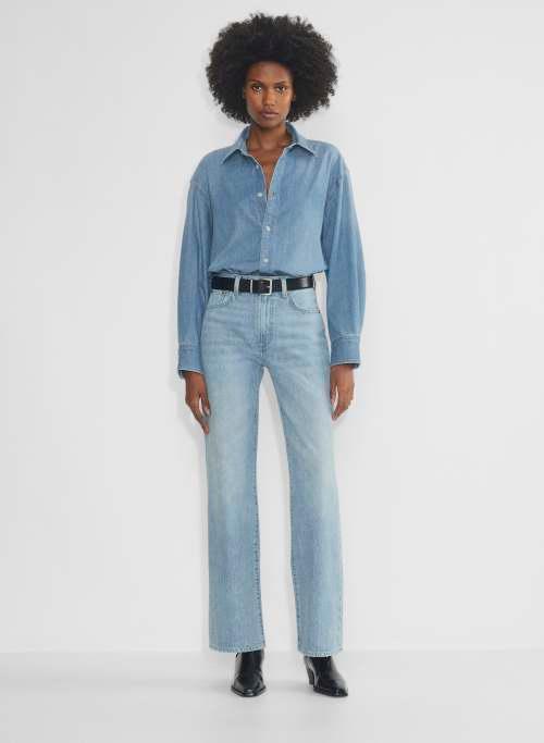 the 90s classic denim shirt Product Image