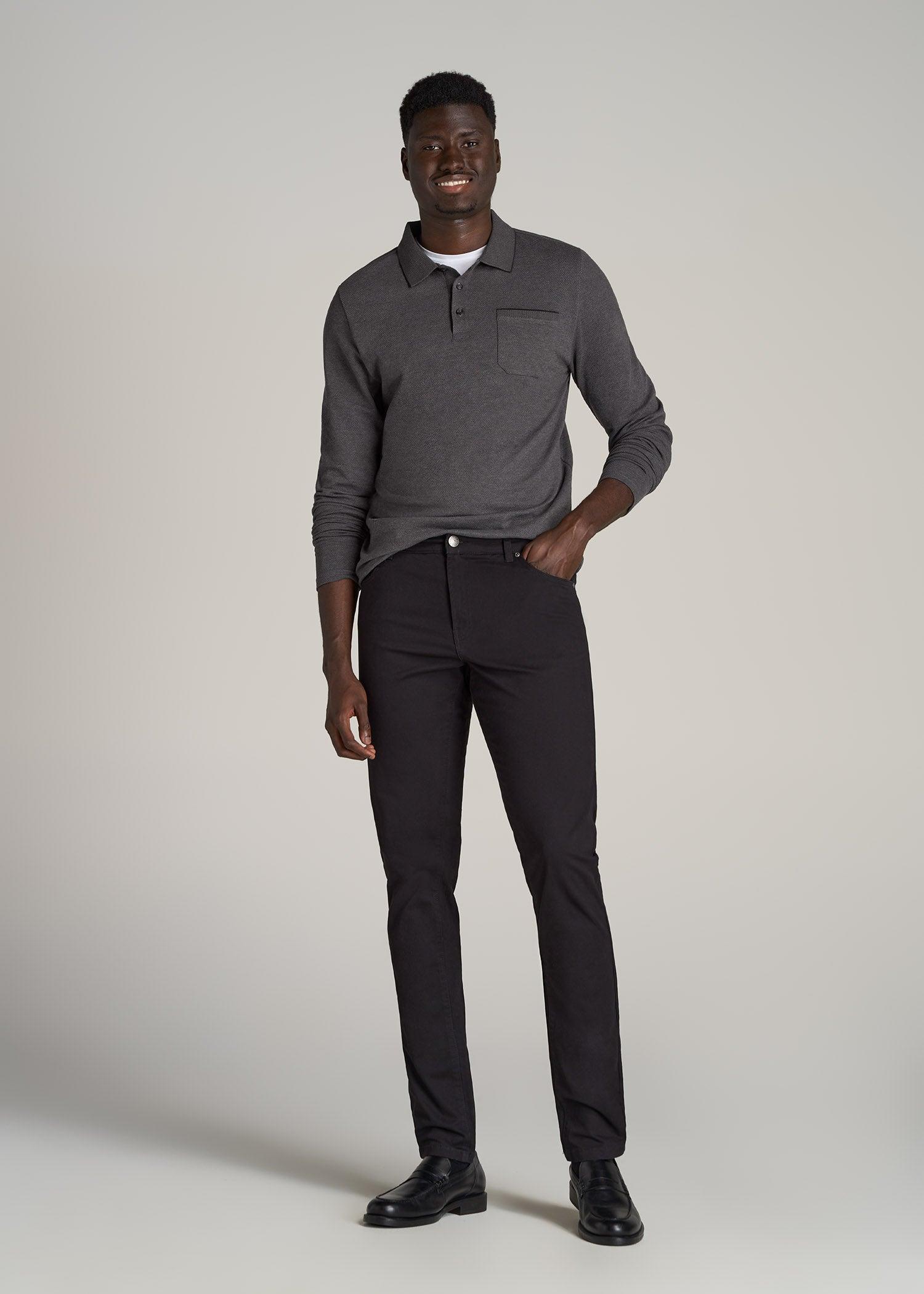 Dylan SLIM FIT Five-Pocket Pants For Tall Men in Fatigue Green Product Image