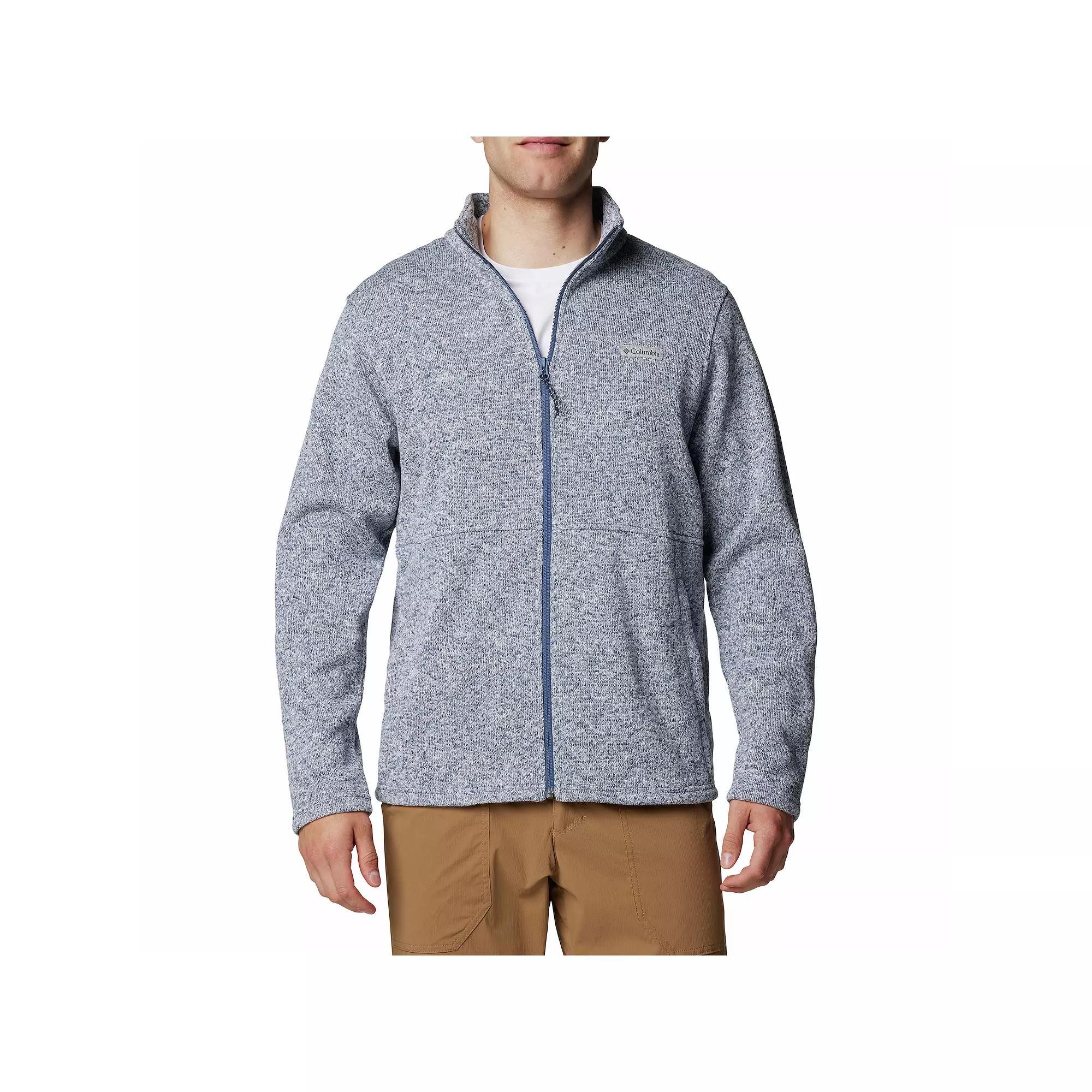 Men's Columbia Alto Pass™ Full Zip Sweater Fleece, Size: Large, Dark Mountain H Product Image
