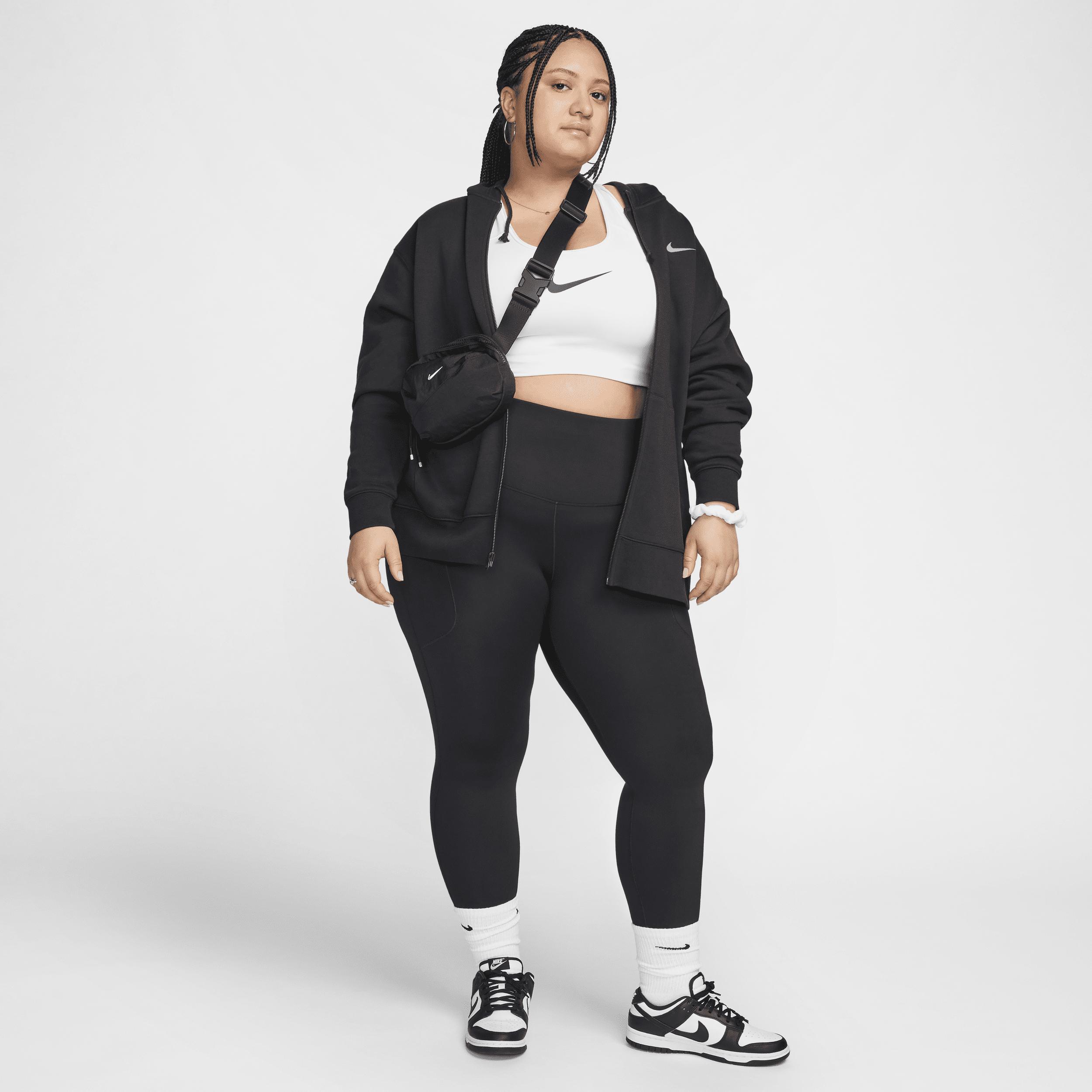 Plus Size Nike One High-Waisted 7/8 Leggings, Women's, Size: 3XL, Black Product Image
