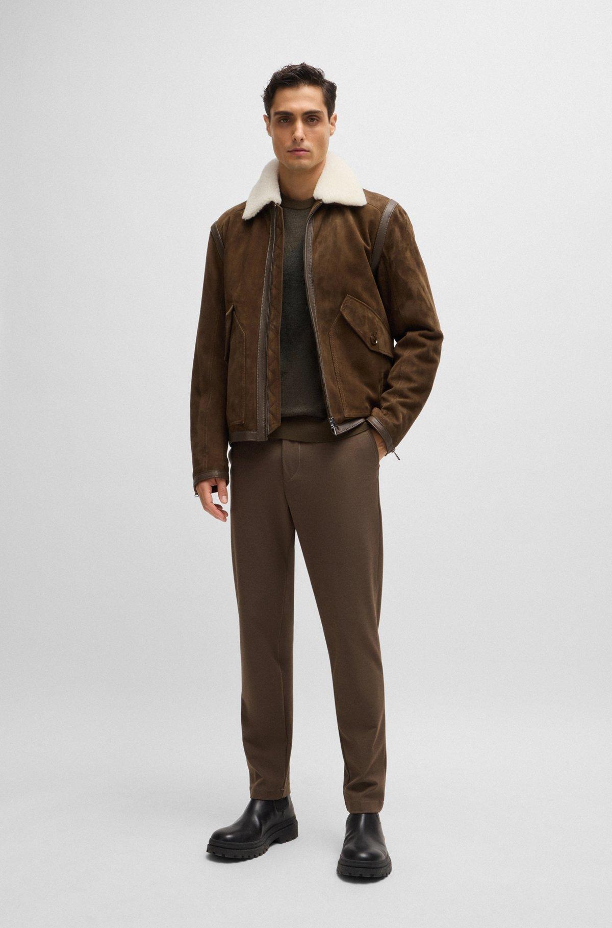 Virgin-wool sweater with two-tone jacquard pattern Product Image