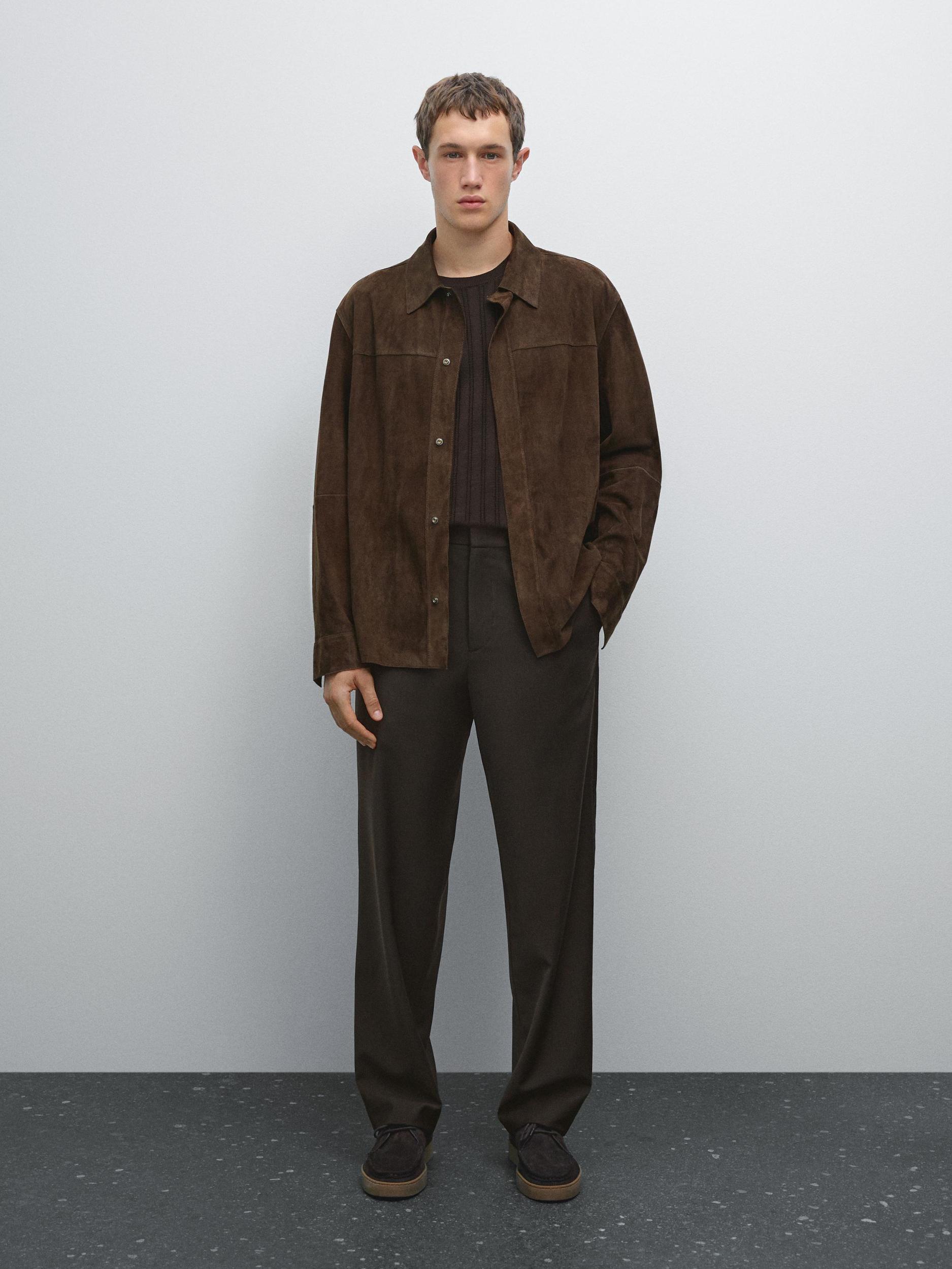 Wool blend jogger fit trousers Product Image