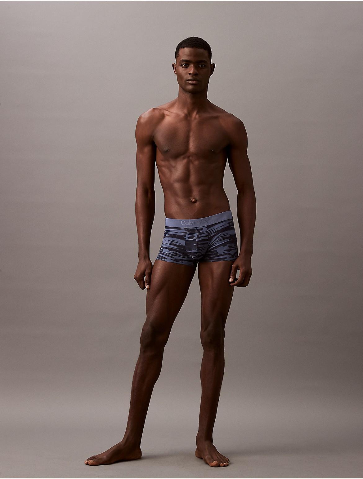 Calvin Klein Men's CK Black Prints Low Rise Trunk - Grey - S Product Image