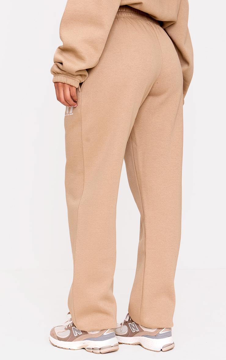 PRETTYLITTLETHING Taupe Oversized Cuffed Sweatpants Product Image