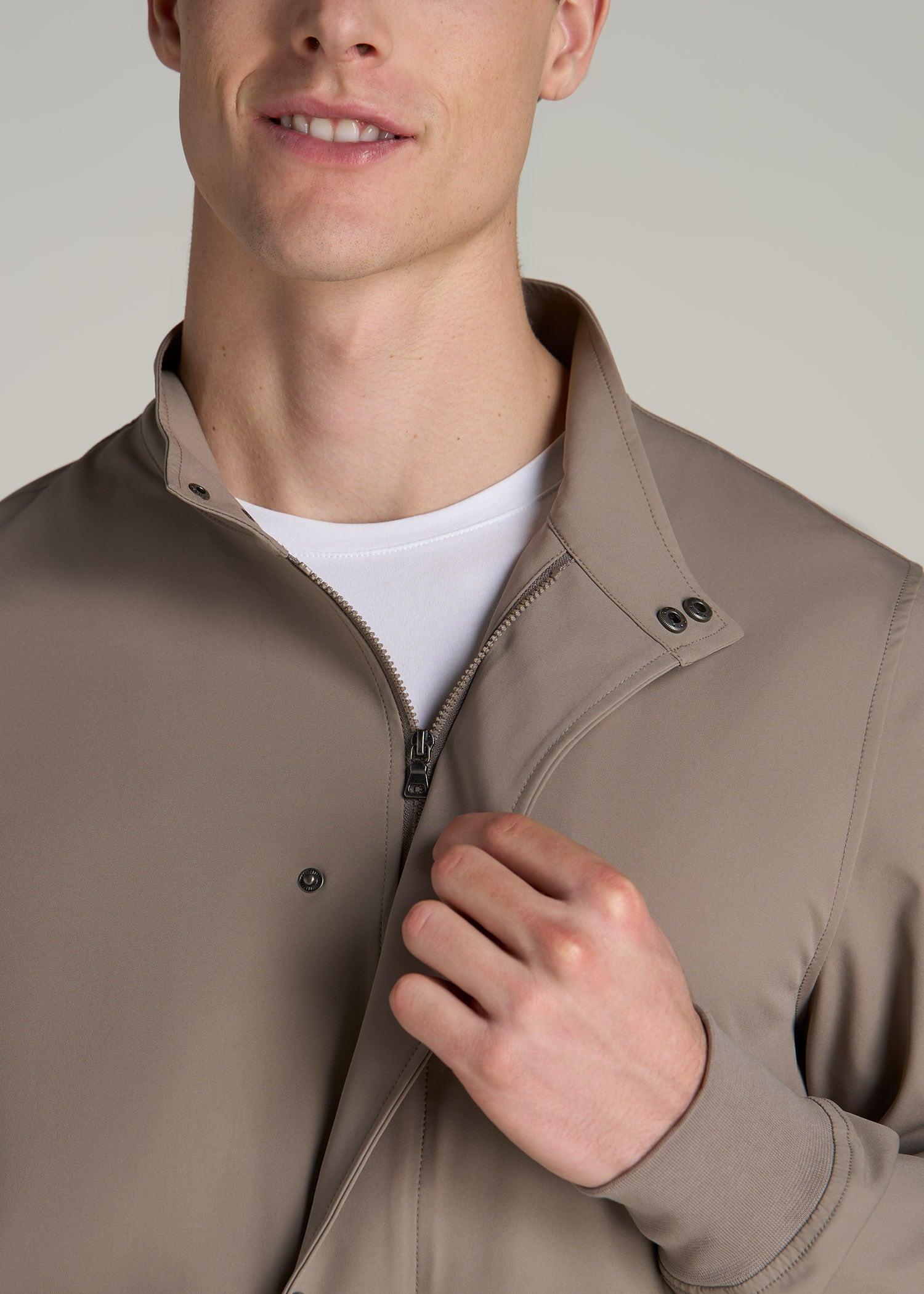 Motion Bomber Jacket for Tall Men in Portobello Product Image