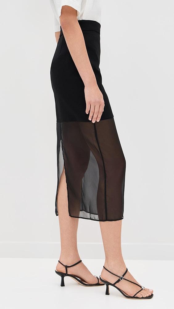 Pixie Market Skirt with Mesh Sheer Bottoms | Shopbop Product Image
