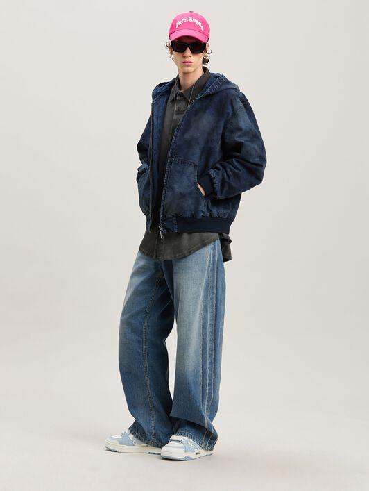 CURVED LOGO LOOSE 5 POCKETS LIGHT BLUE - Product Image