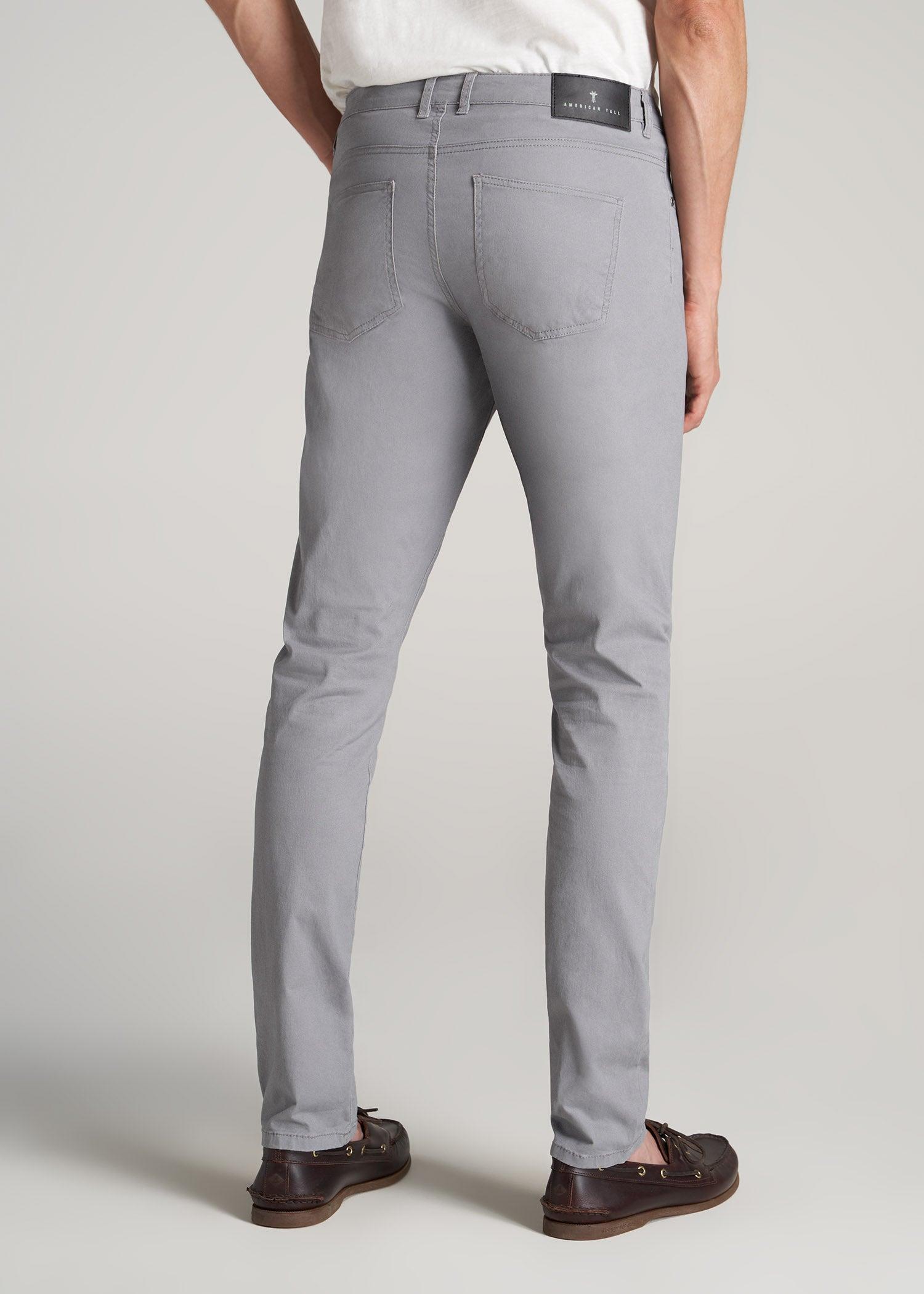 Carman TAPERED Fit Five Pocket Pants for Tall Men in Soft Beige Product Image