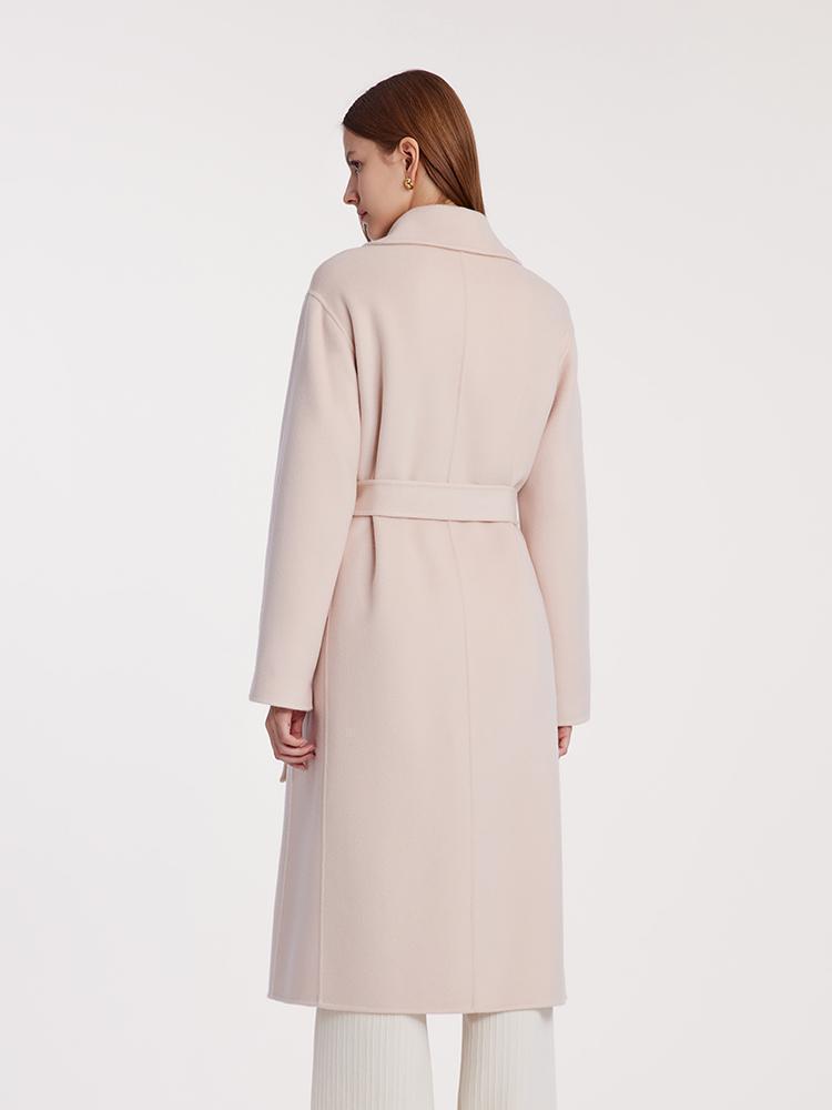 Pure Cashmere Double-Faced Women Coat With Belt Product Image