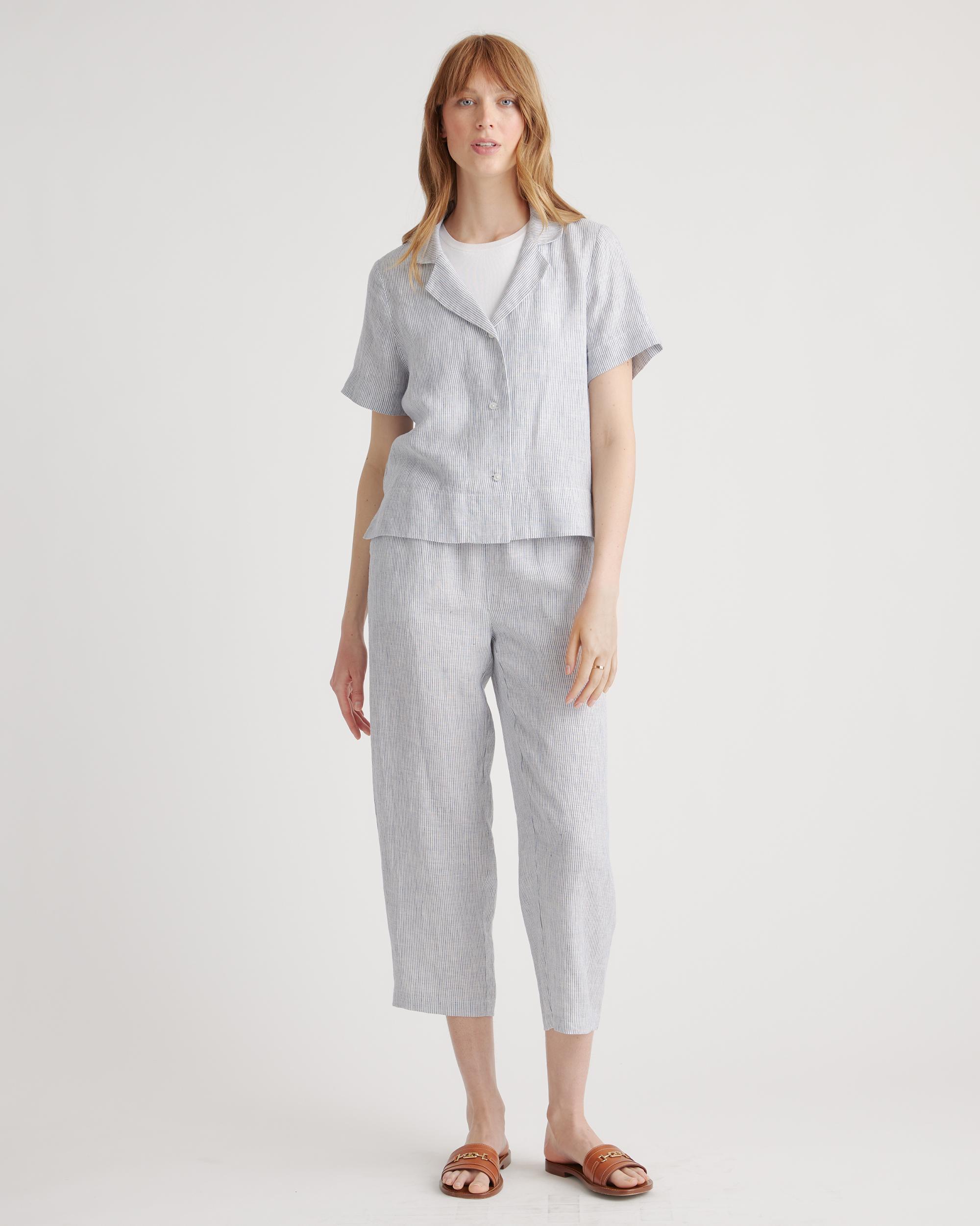 Quince | Women's 100% European Linen Short Sleeve Shirt Product Image