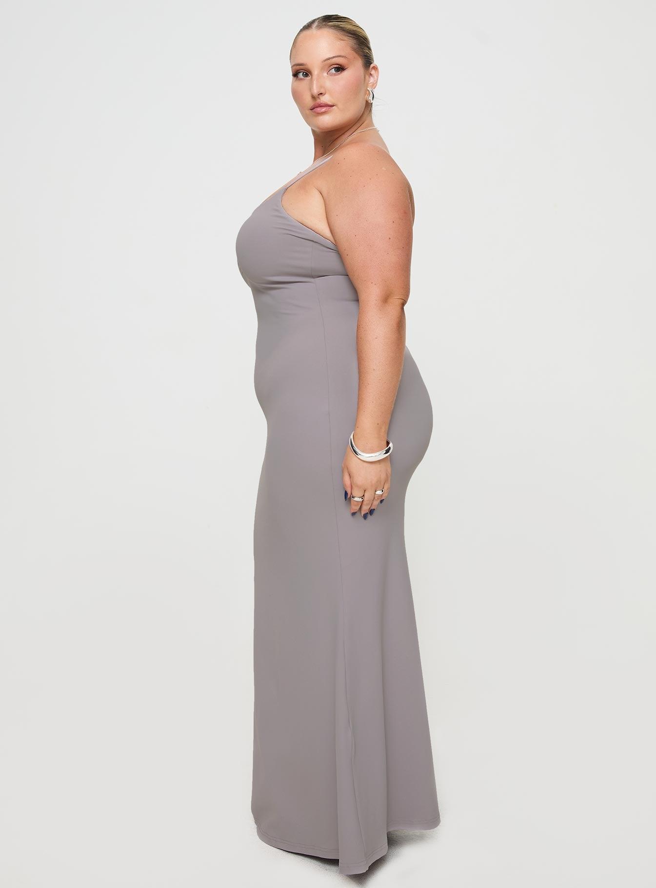 Arabellia Maxi Dress Grey Curve Product Image