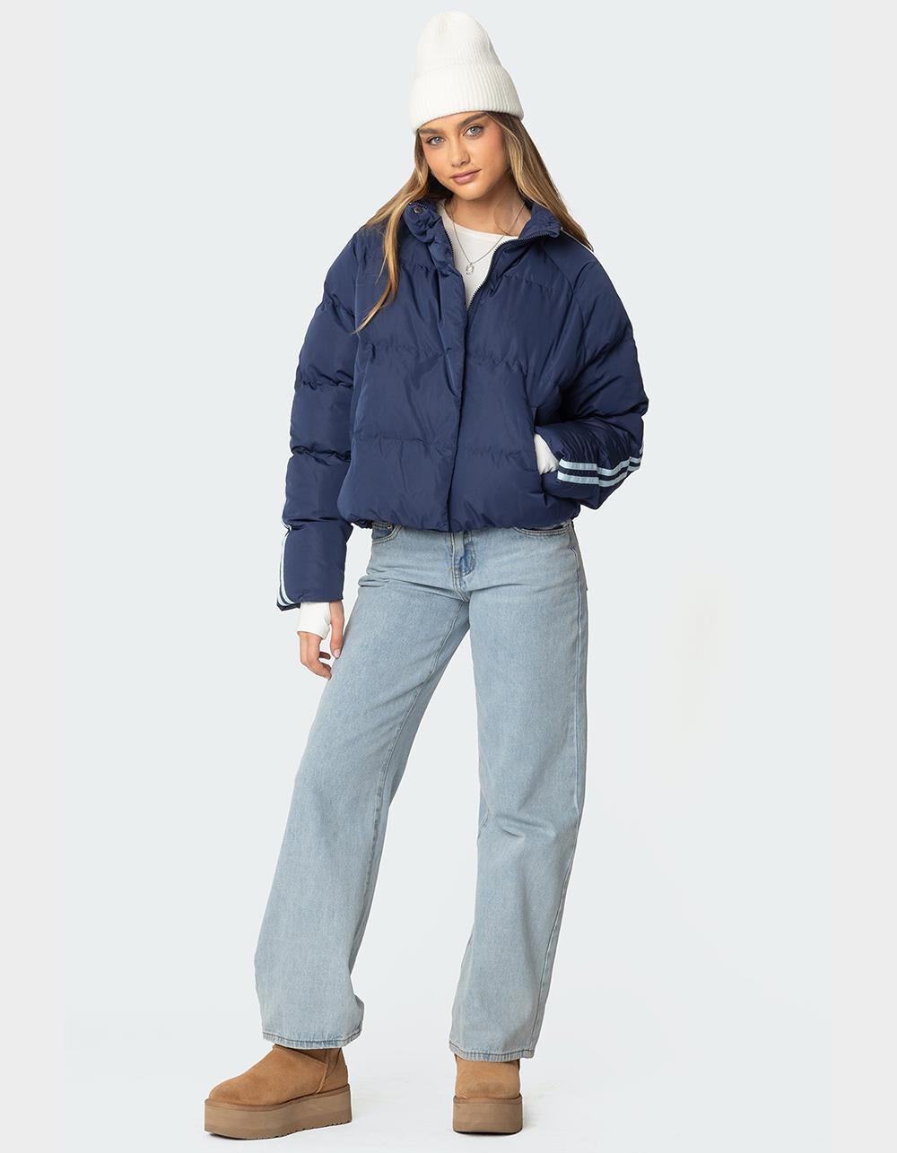 EDIKTED Sherry Side Striped Puffer Jacket Product Image