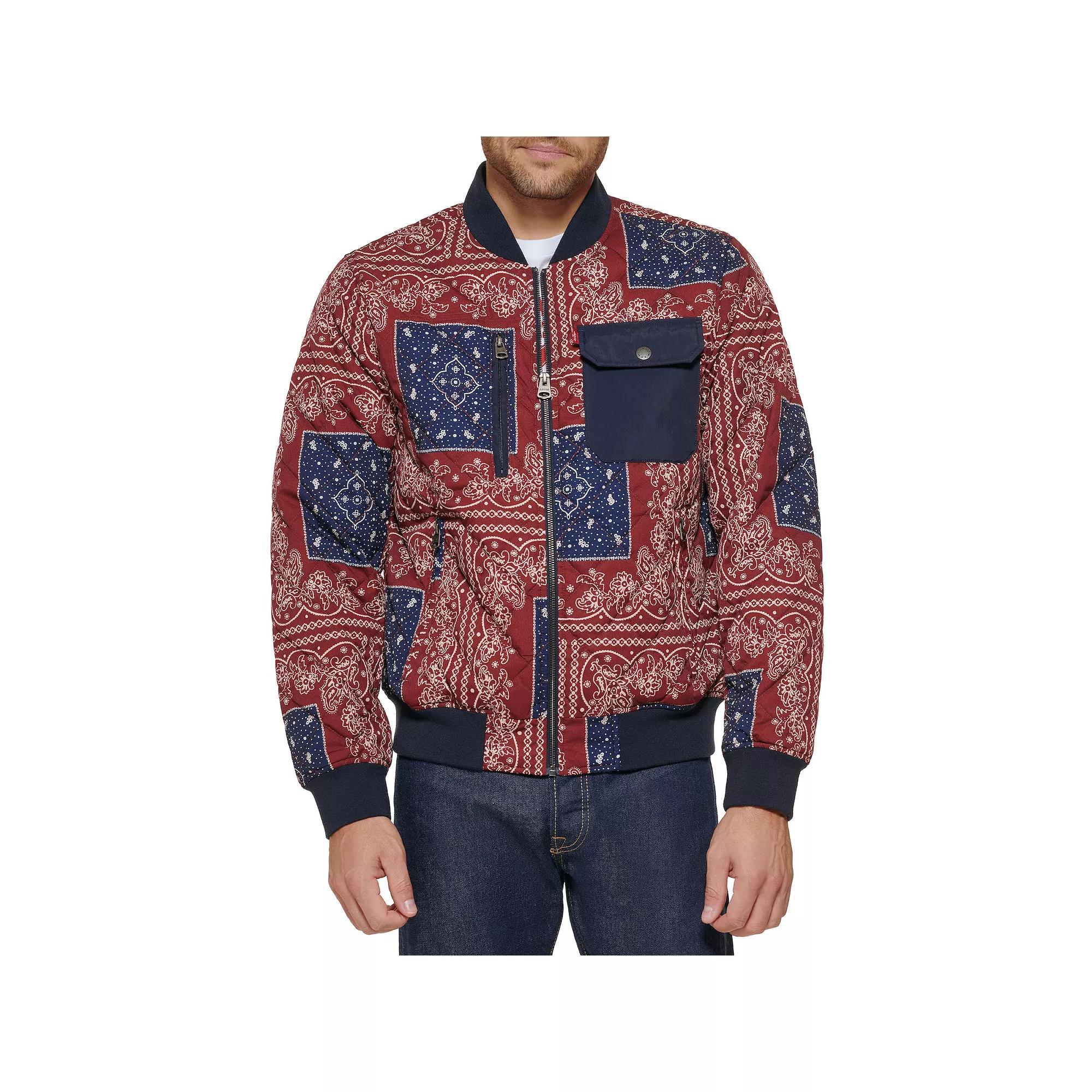 Men's Levi's® Diamond Quilted Jacket, Size: XL, Bandana Print Product Image