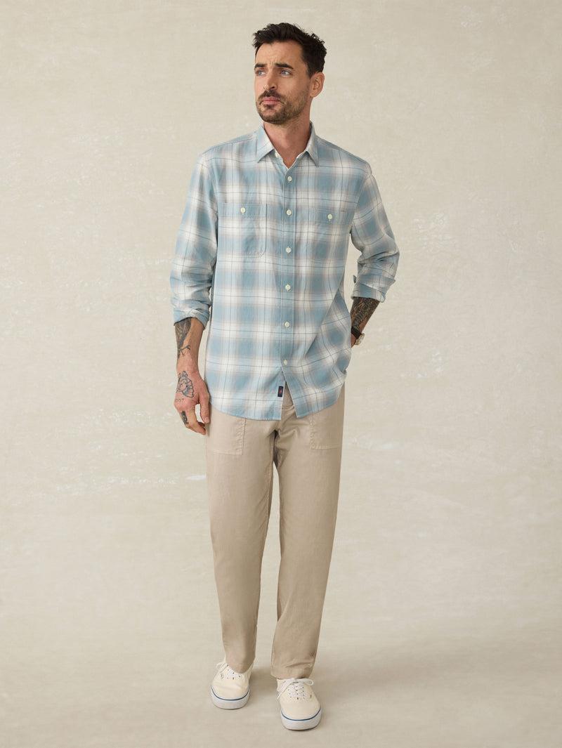 Tried & True Chambray Workshirt - Emerald Coast Plaid Product Image